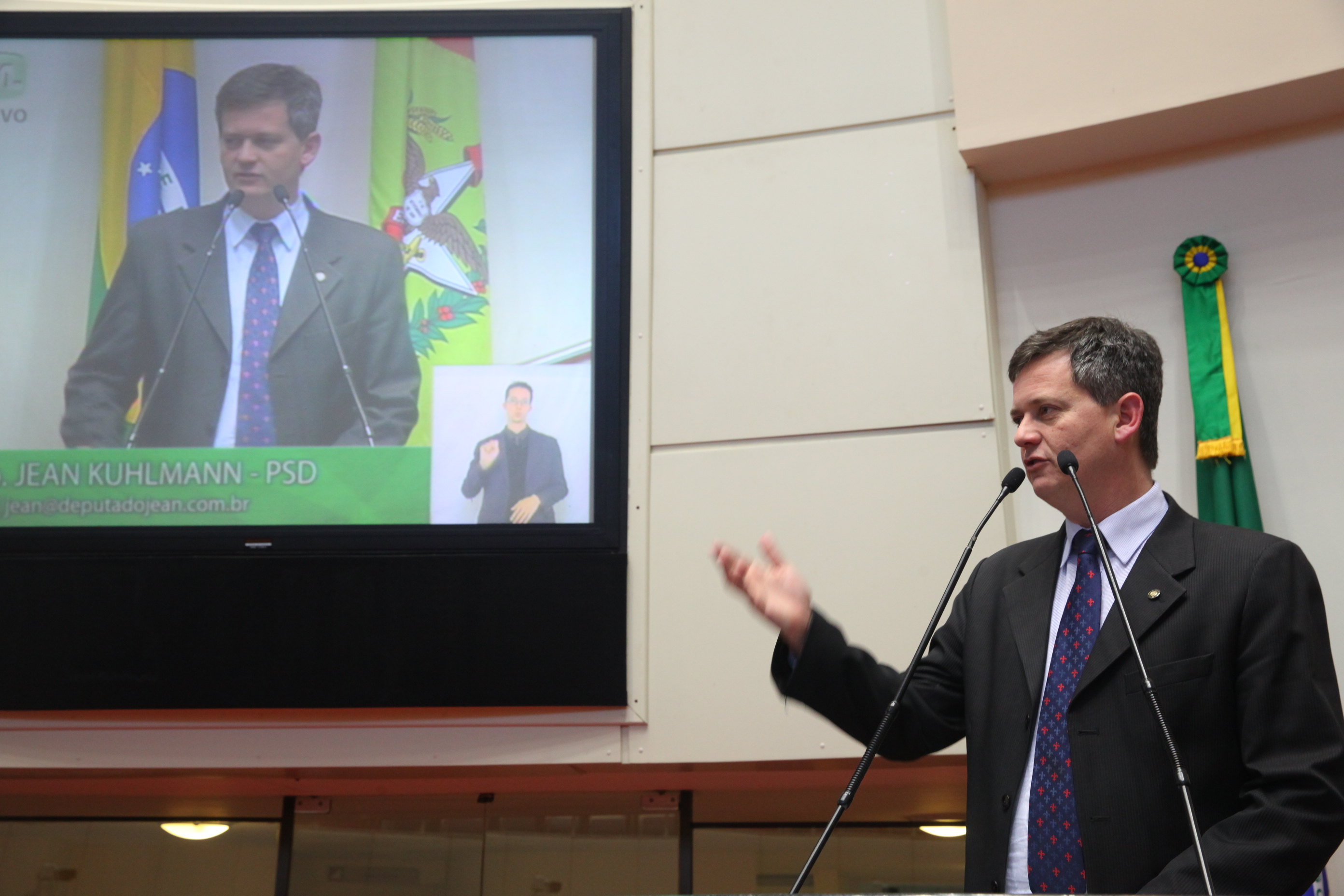 Sessão Ordinária. Deputado Jean Kuhlmann (PSD)  - Foto: Eduardo Guedes De Oliveira / Agencia AL