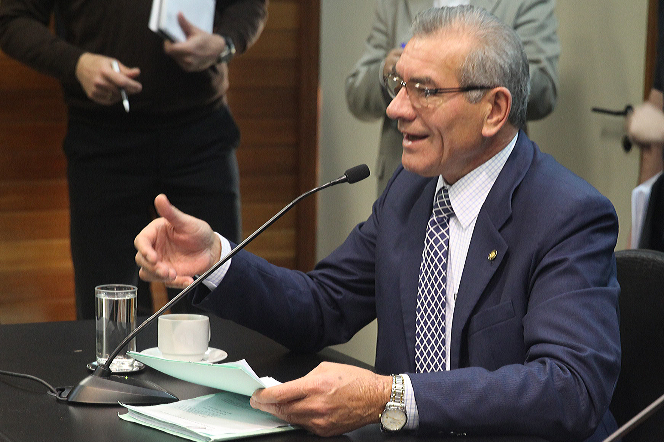 Deputado Sílvio Dreveck (PP). Reunião da Comissão de Constituição e Justiça. Foto: Fábio Queiroz / Agência AL