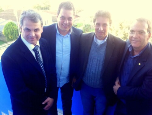 Deputado Rodrigo Minotto participa de inauguração em Otacílio Costa