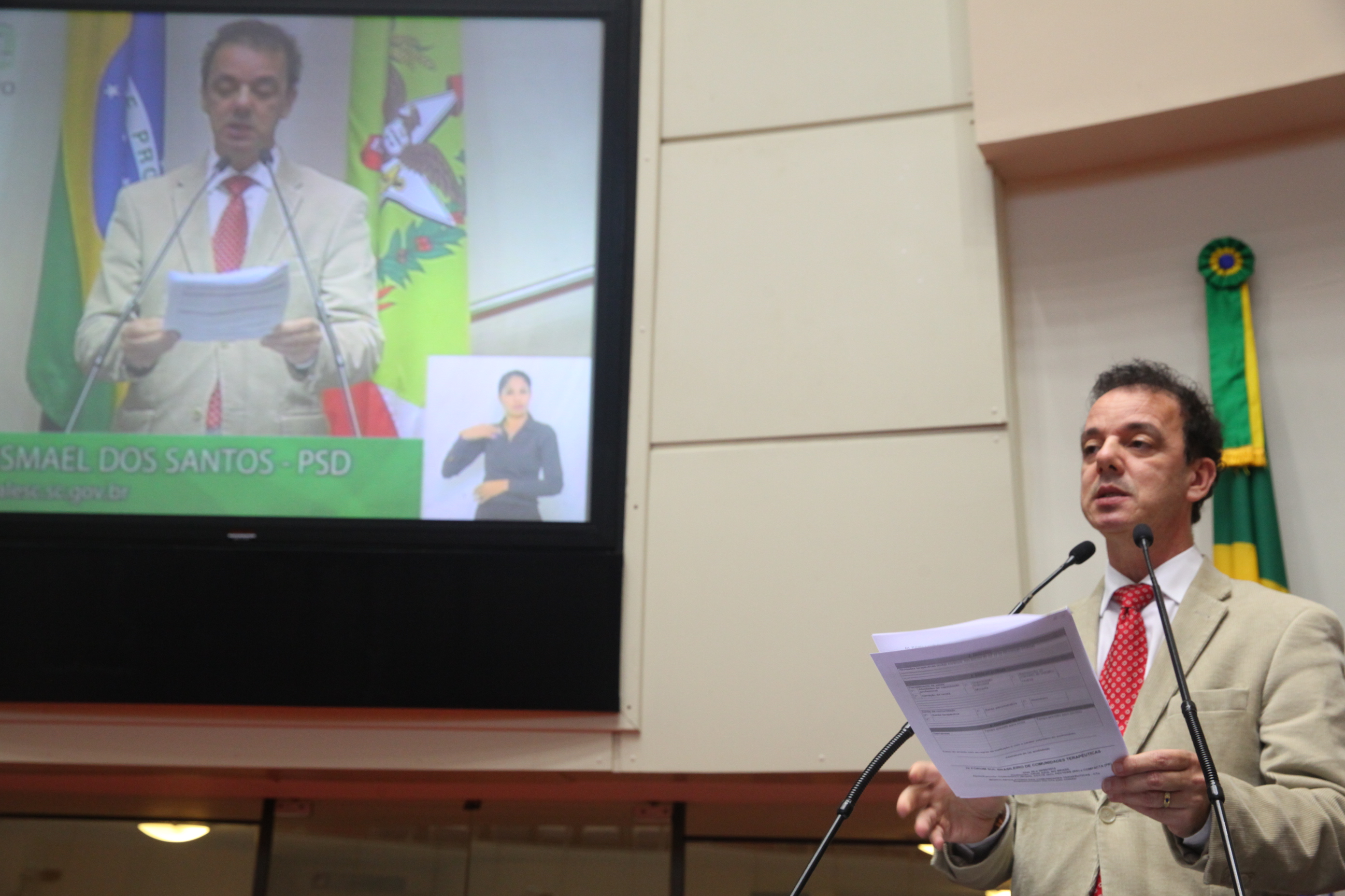 Sessão Ordinária. Deputado Ismael dos Santos (PSD)  -  Foto: Eduardo Guedes De Oliveira / Agencia AL