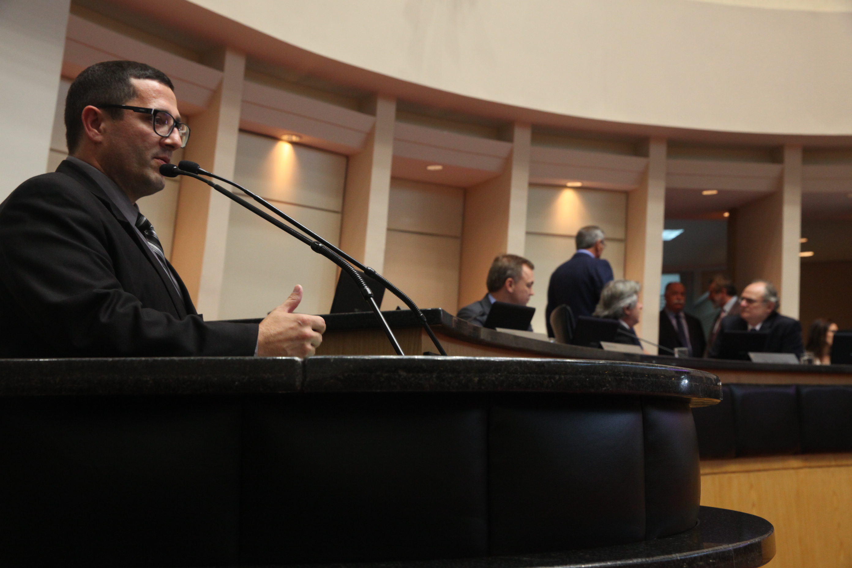 Sessão Ordinária - Plenário Osni Régis. Alexandre Waltrick, Presidente da FATMA.  Foto: Eduardo Guedes de Oliveira/Agência AL