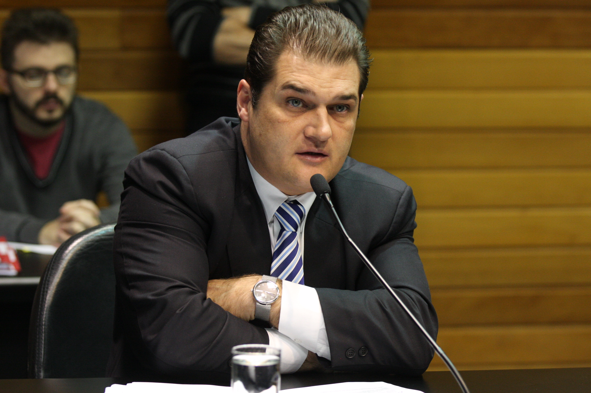 Comissão de Saúde. Deputado Cleiton Salvaro (PSB). Foto: Yuri Santos / Agência AL