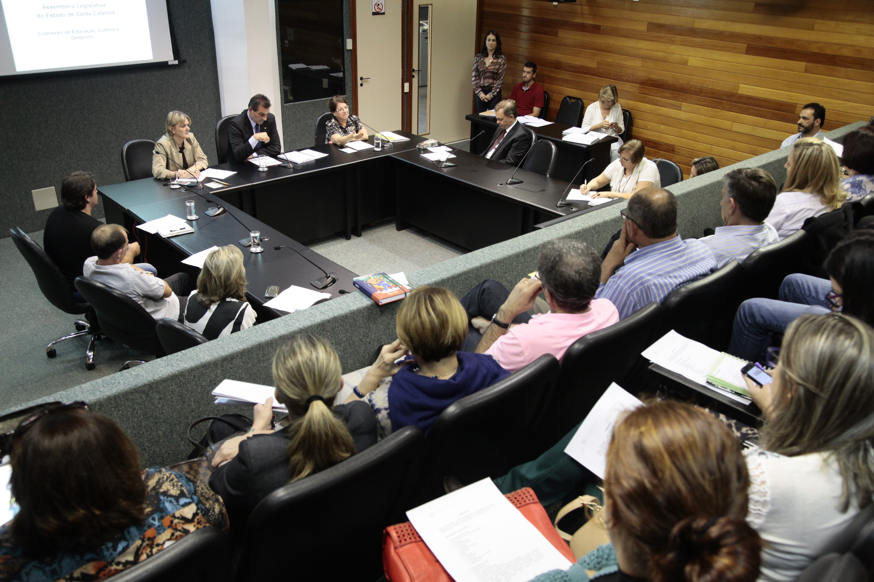 Reunião da Comissão de Educação. Foto: Miriam Zomer/Agência AL