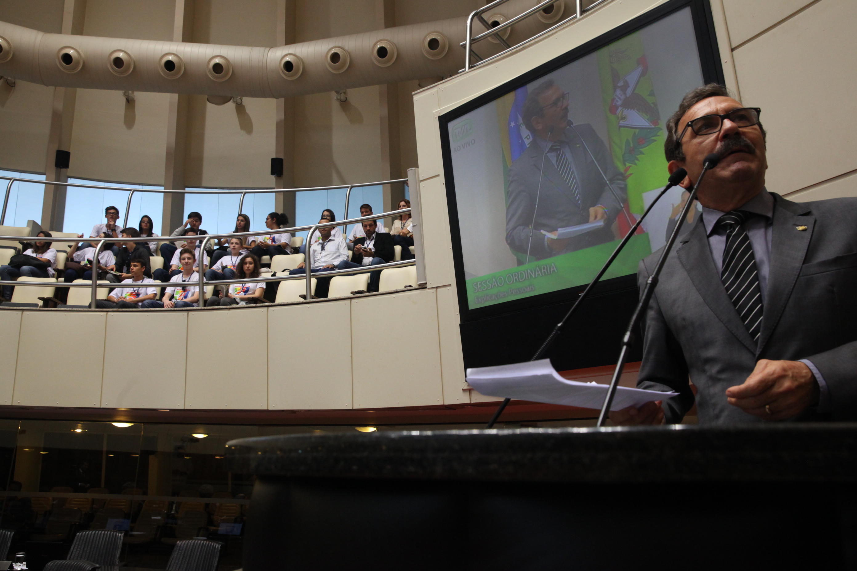 Sessão Ordinária. Deputado Serafim Venzon (PSDB)  - Foto: Eduardo Guedes de Oliveira/Agência AL