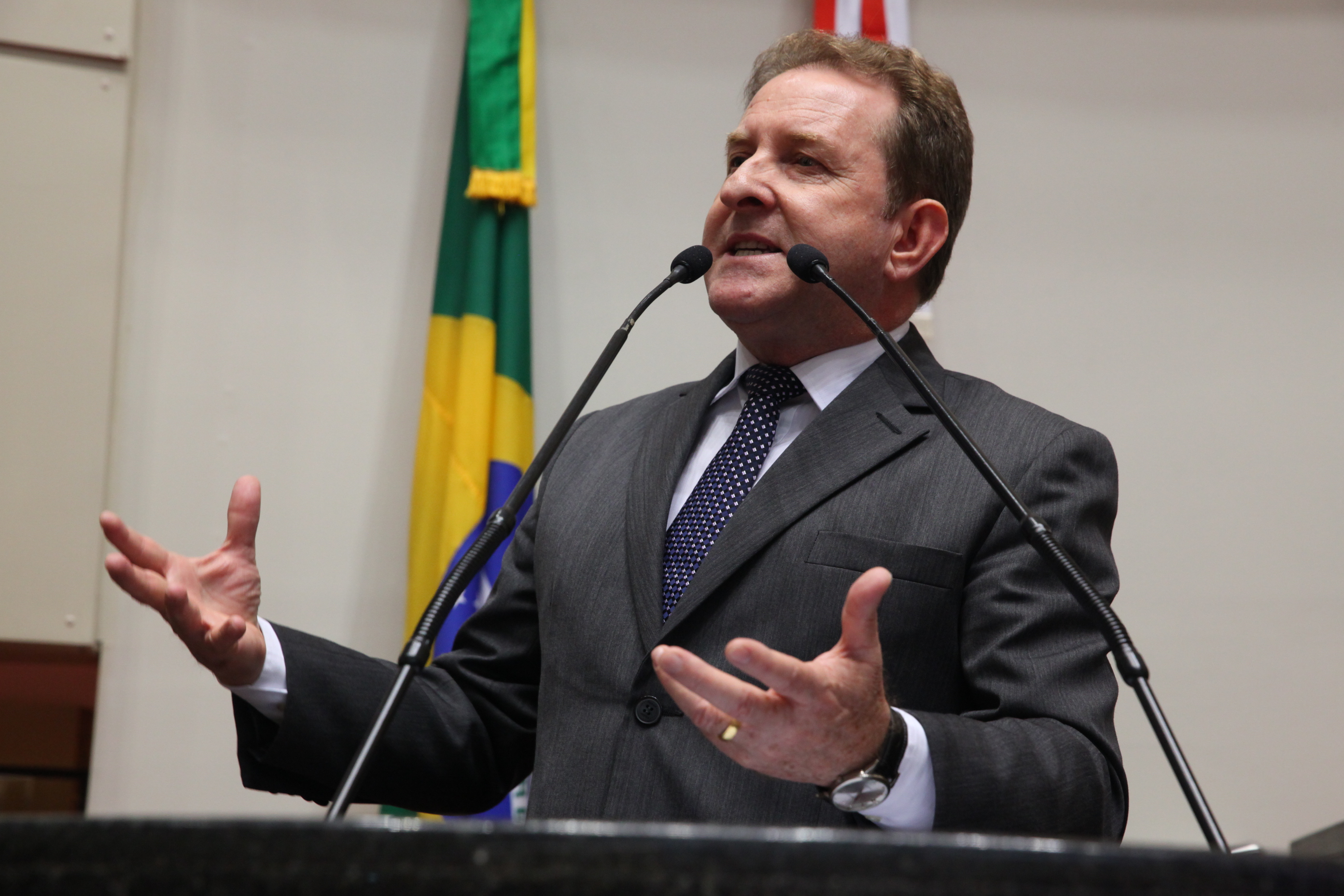 Sessão Ordinária. Deputado Valmir Comin (PP) -  Foto: Eduardo Guedes de Oliveira/Agência AL