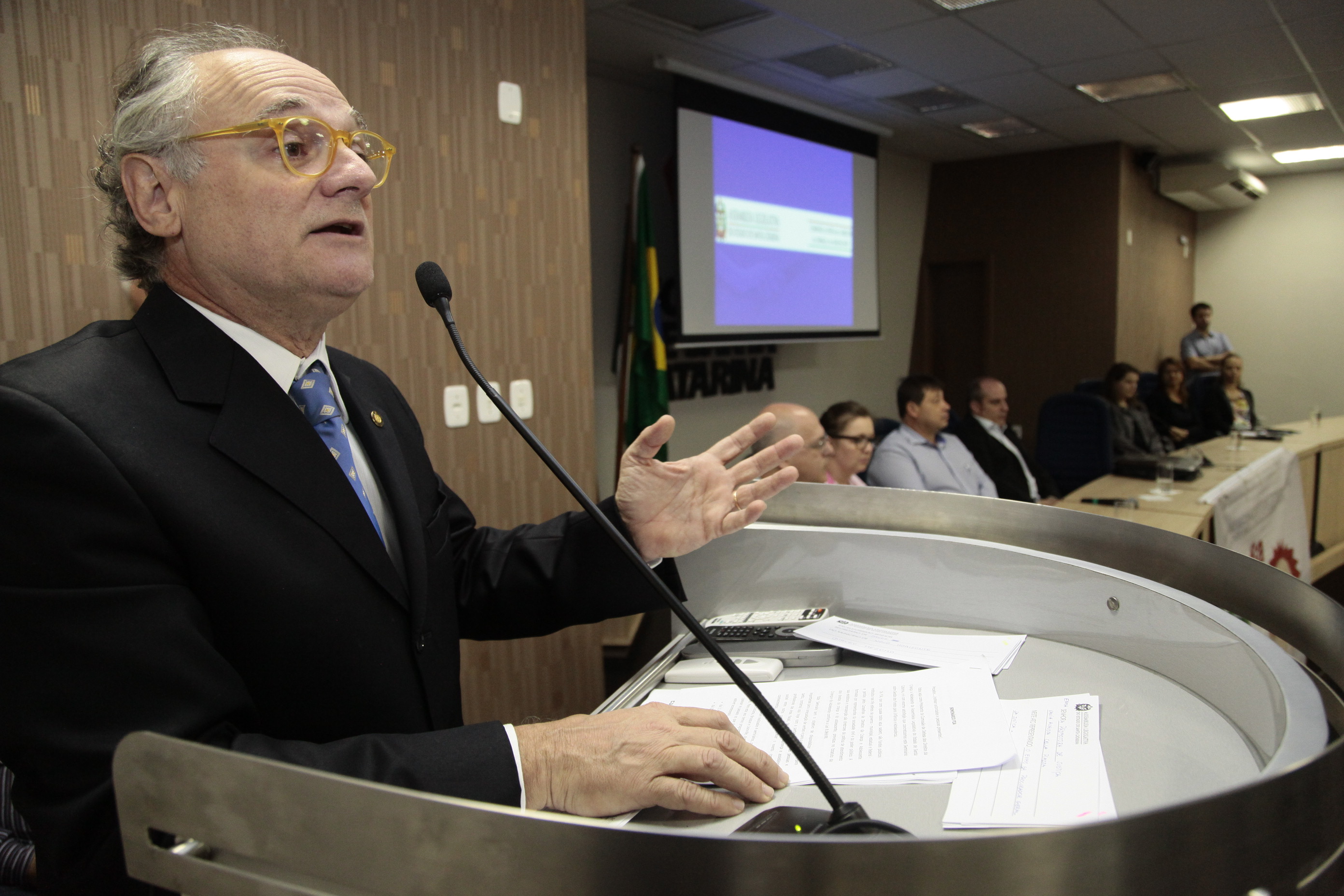 Seminário sobre o Fundo para a Infância e Adolescência Estadual (FIA) - Chapecó. Deputado Vicente Caropreso (PSDB) - Foto: Miriam Zomer/Agência AL