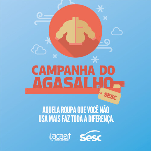 Campanha do Agasalho do Sesc-SC vai até 30 de junho