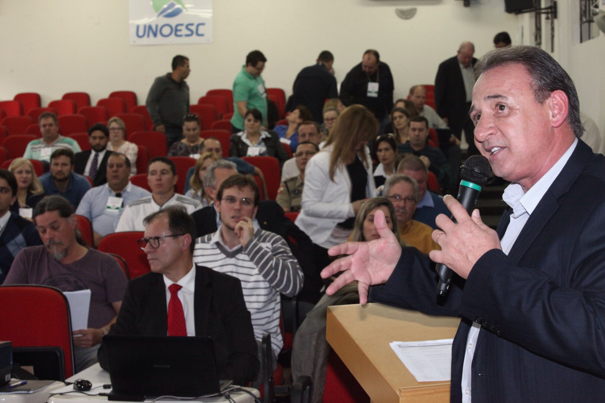 Audiência Pública do Orçamento Regionalizado em São Miguel do Oeste na tarde de segunda-feira. Foto: Fábio Queiroz / Agência AL