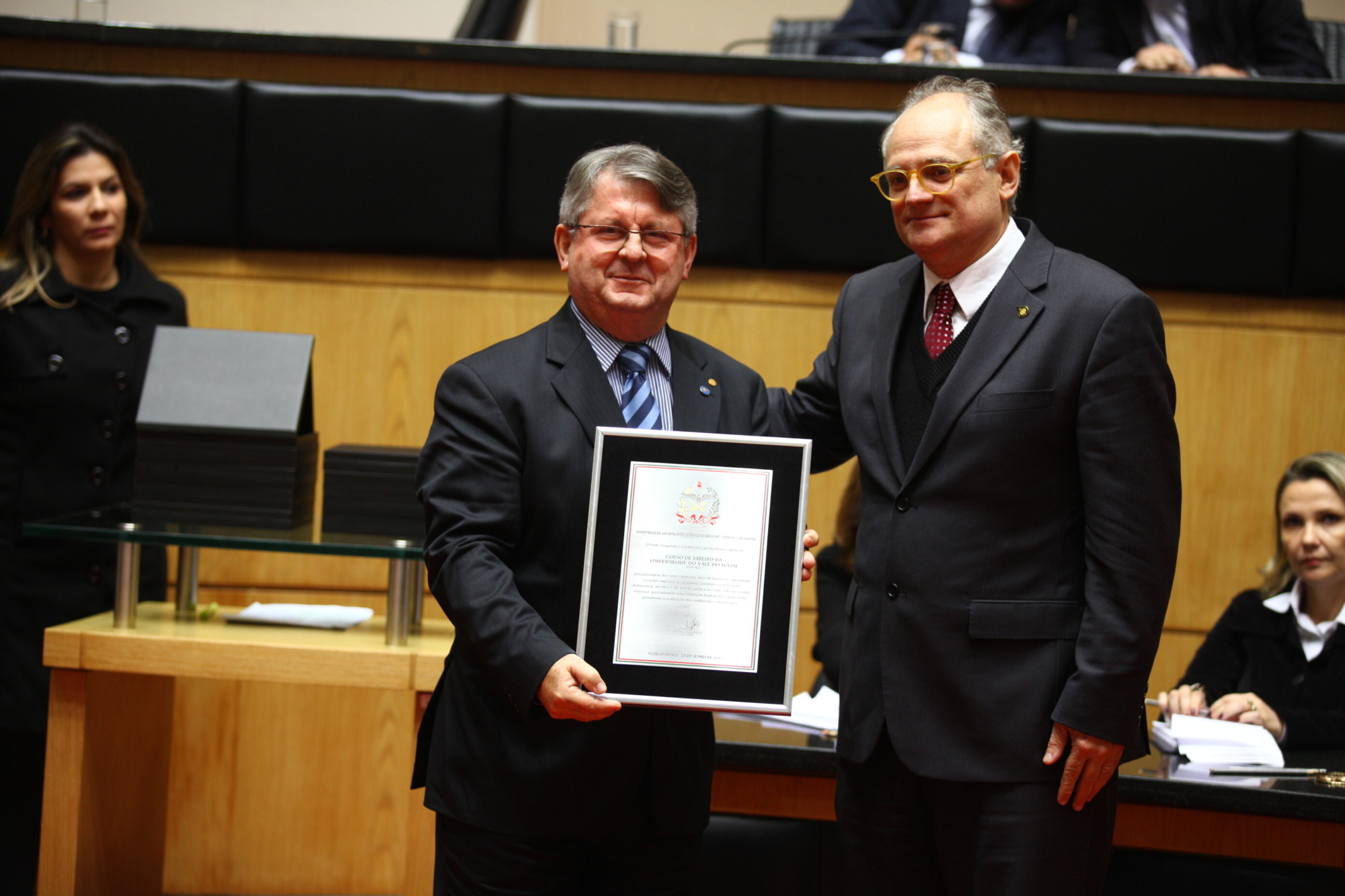 Direito da Univali completa 50 anos com homenagem da Alesc