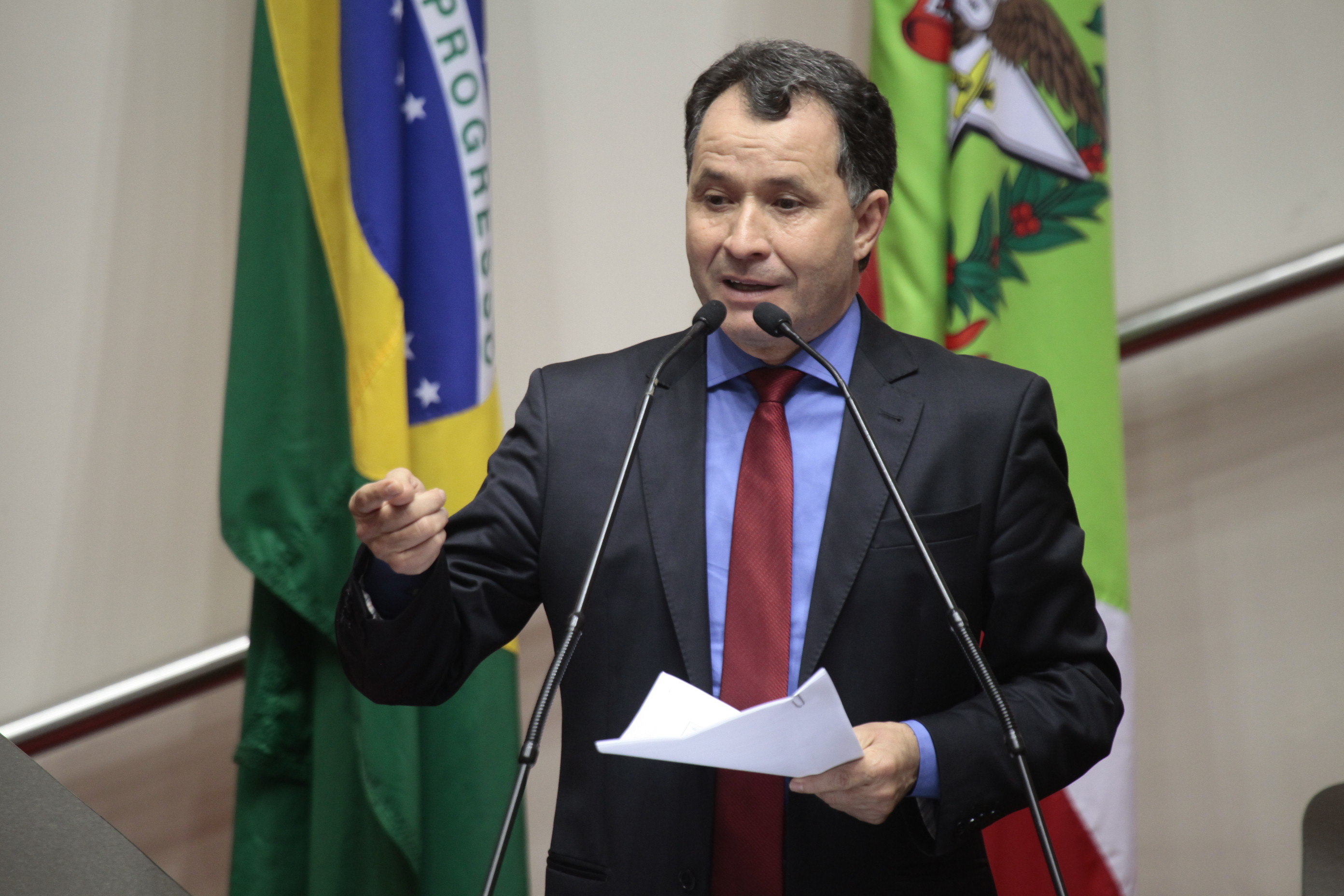 Sessão Ordinária - Plenário Osni Régis. Deputado Darci de Matos (PSD)  - Foto: Miriam Zomer/Agência AL
