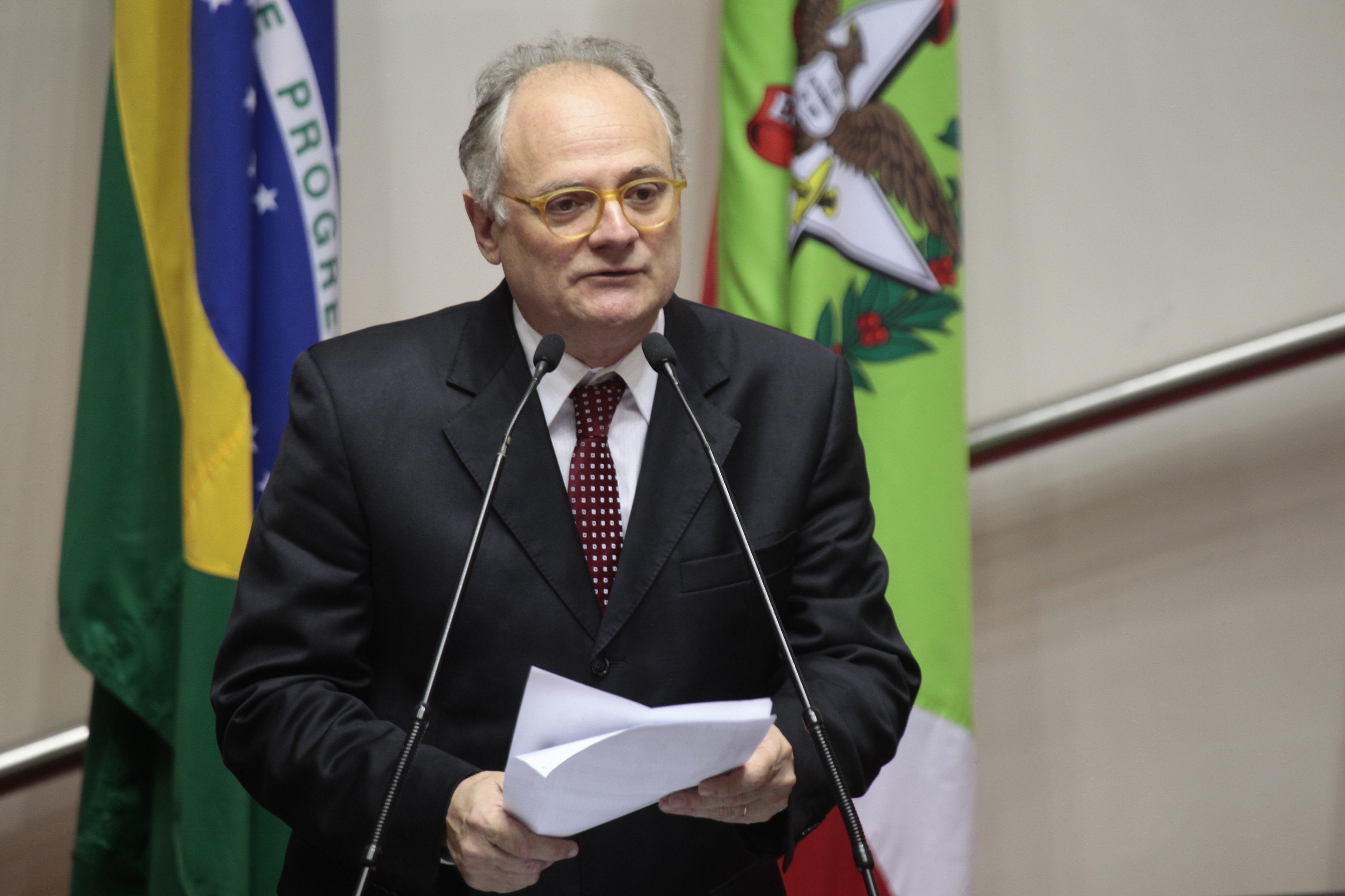 Sessão Ordinária - Plenário Osni Régis. Deputado Vicente Caropreso (PSDB) -  Foto: Miriam Zomer/Agência AL