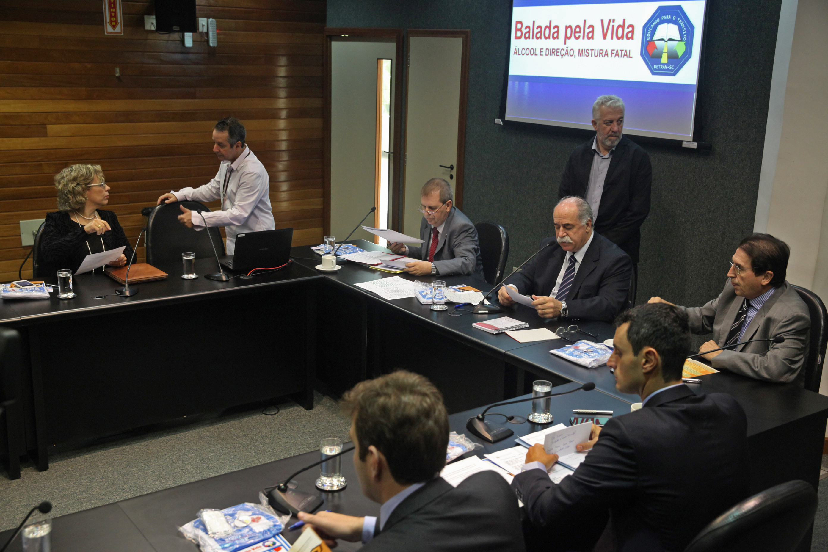Reunião da Comissão de Segurança Pública. Foto: Fábio Queiroz / Agência AL