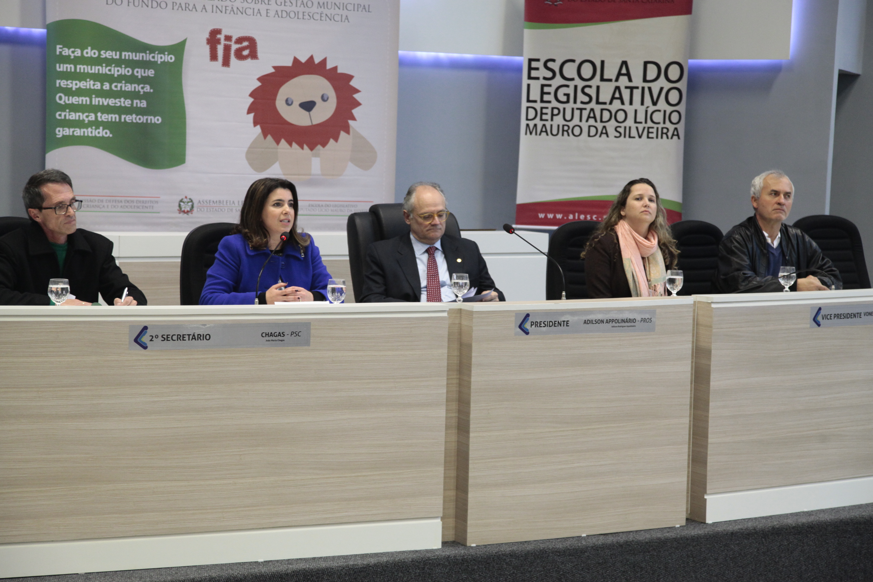 Seminário Regionalizado sobre Gestão Municipal do Fundo para a Infância e Adolescência - FIA. Lages. Foto: Miriam Zomer/Agência AL