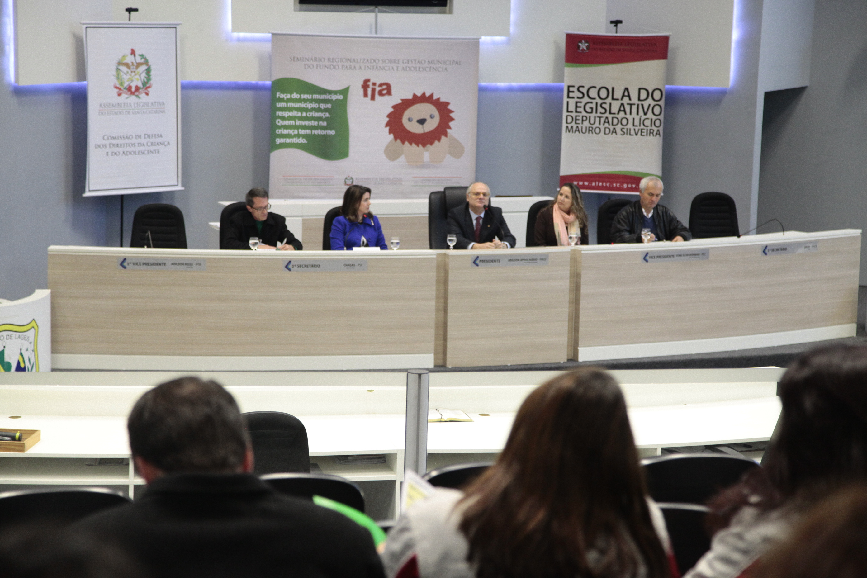 Seminário Regionalizado sobre Gestão Municipal do Fundo para a Infância e Adolescência - FIA. Lages. Foto: Miriam Zomer/Agência AL