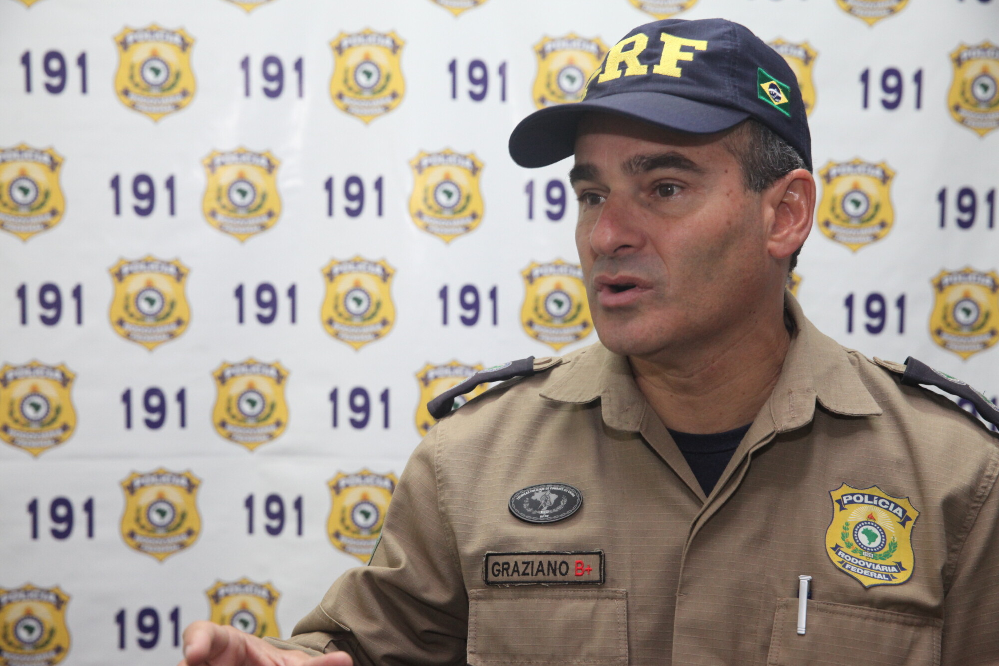Luiz Graziano, chefe de comunicação da PRF de Santa Catarina