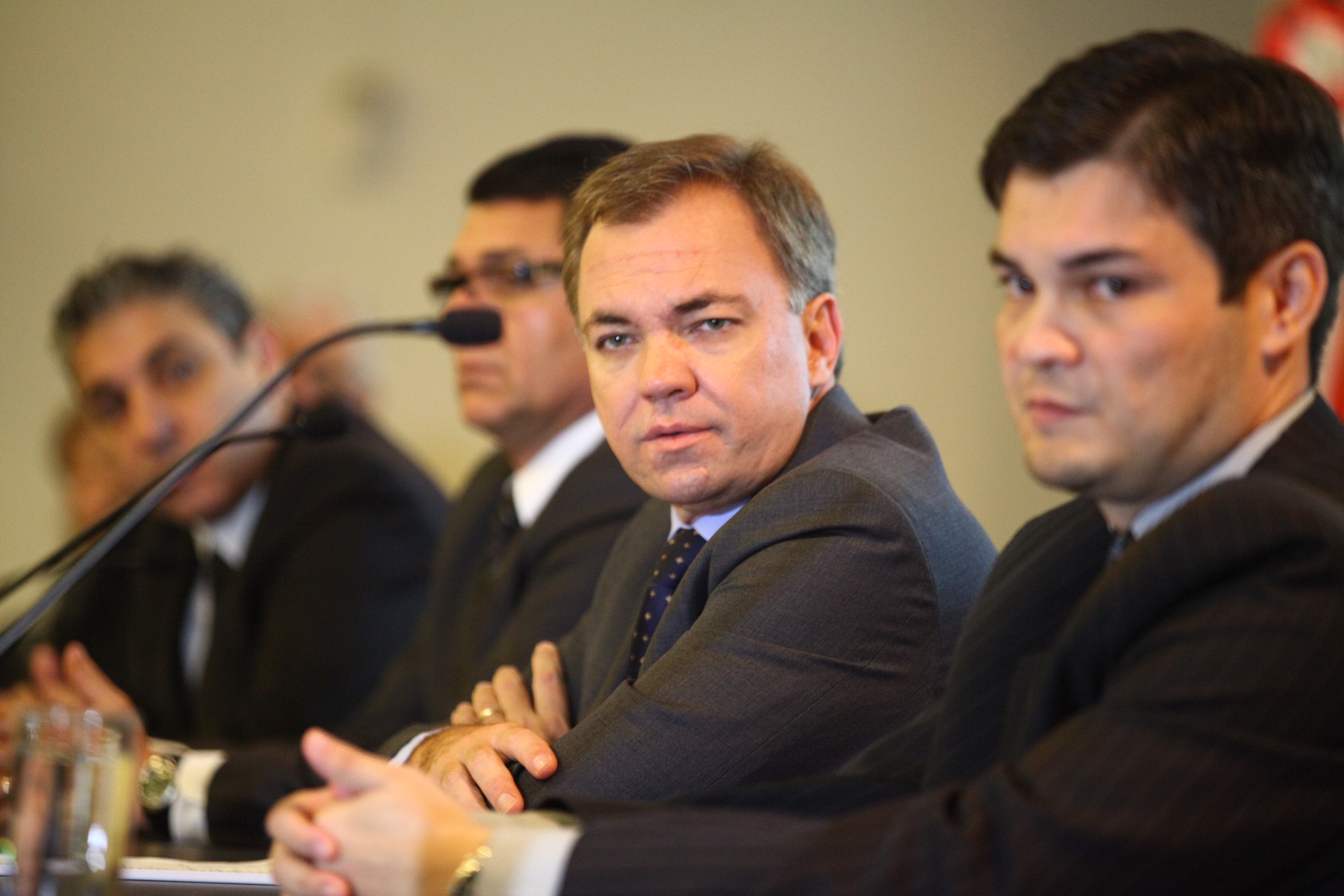5° Seminário de Saneamento Ambiental  - Deputado Gean Loureiro, ao centro (PMDB) -  Foto:Solon Soares/Agência AL