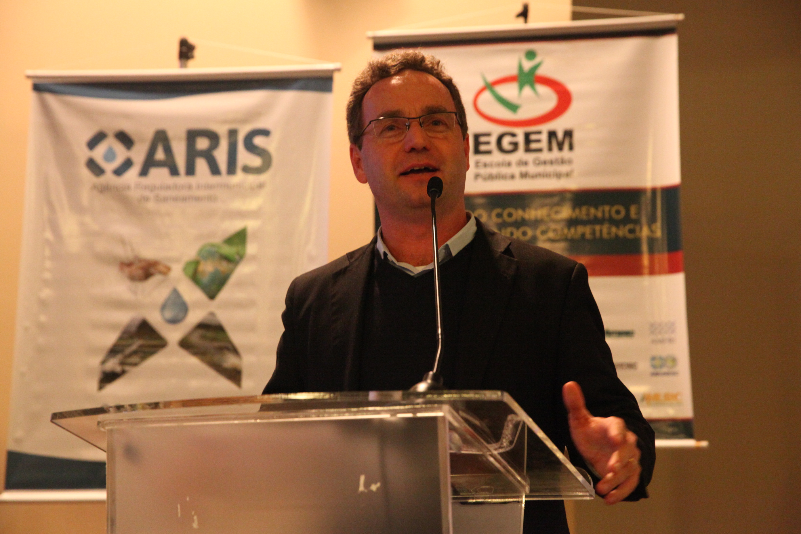 Seminario Saneamento Ambiental Palestrante Dieter Janssen Foto Eduardo Guedes de Oliveira / Agência AL