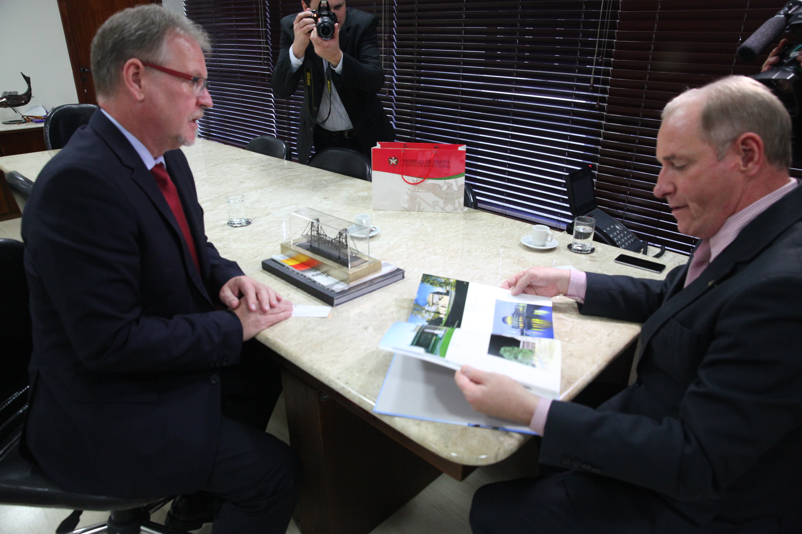 Visita Consul Alemão na Presidencia_fotos_Eduardo Guedes de Oliveira / Agência AL