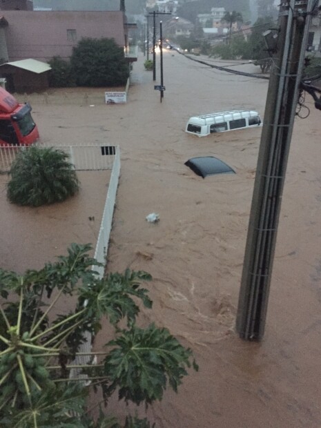 Maravilha foi um das cidades atingidas pela chuva nesta terça-feira - 14/07/2015. Foto: divulgação