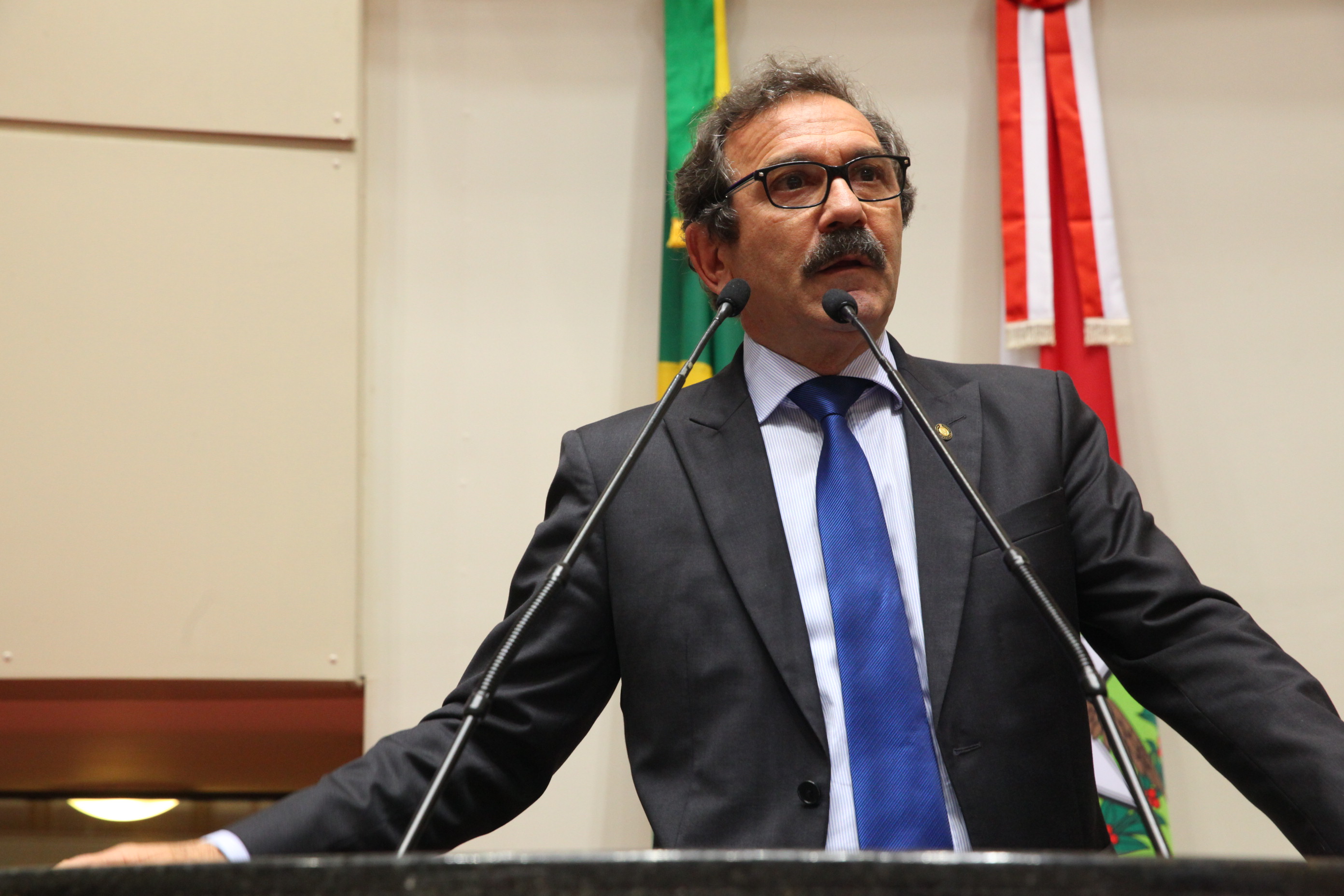 Sessão Ordinária - Plenário Osni Régis. Deputado Serafim Venzon (PSDB)  Foto: Eduardo Guedes de Oliveira / Agência AL