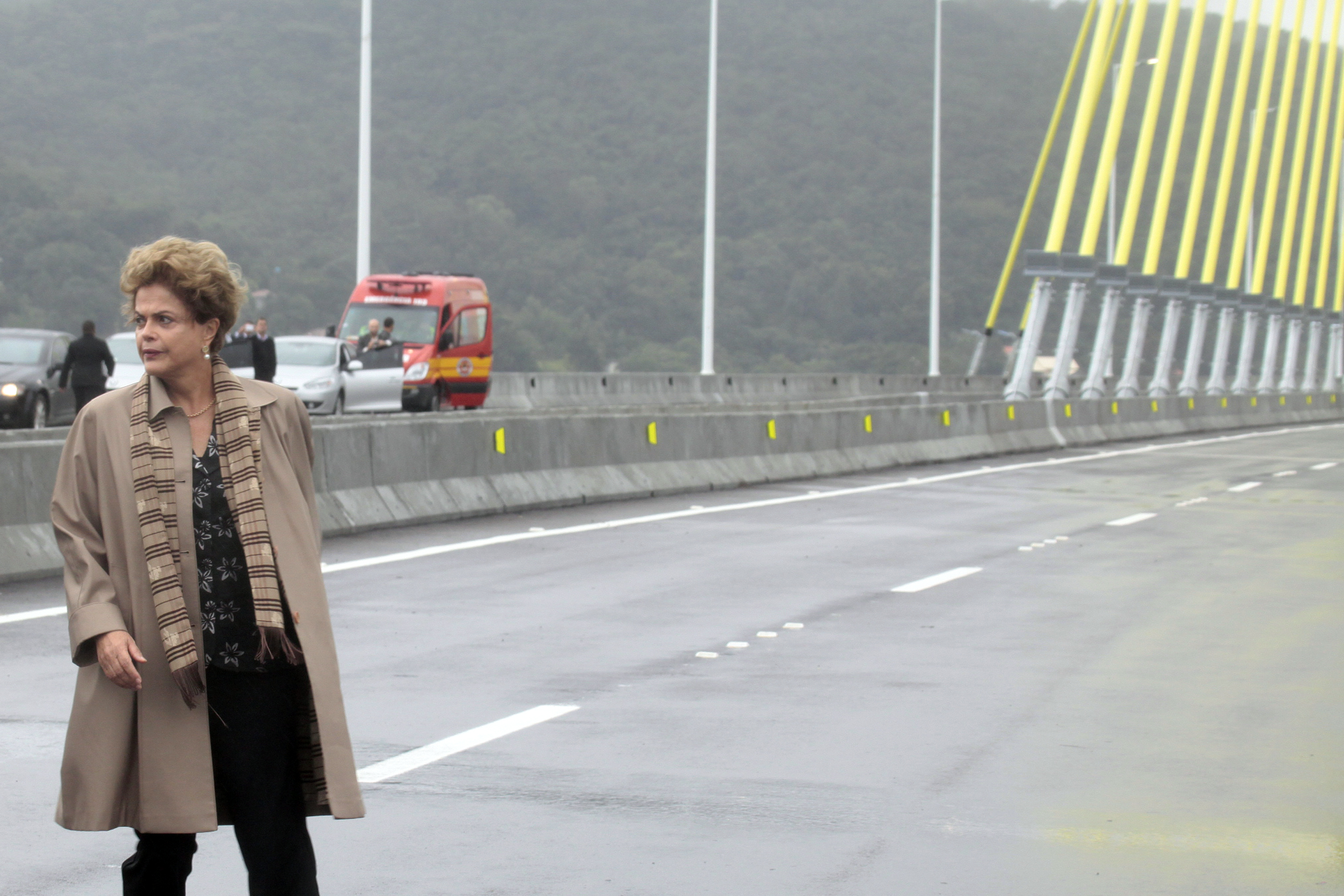 Inauguração da Ponte Anita Garibaldi em Laguna. Foto: Fábio Queiroz / Agência AL