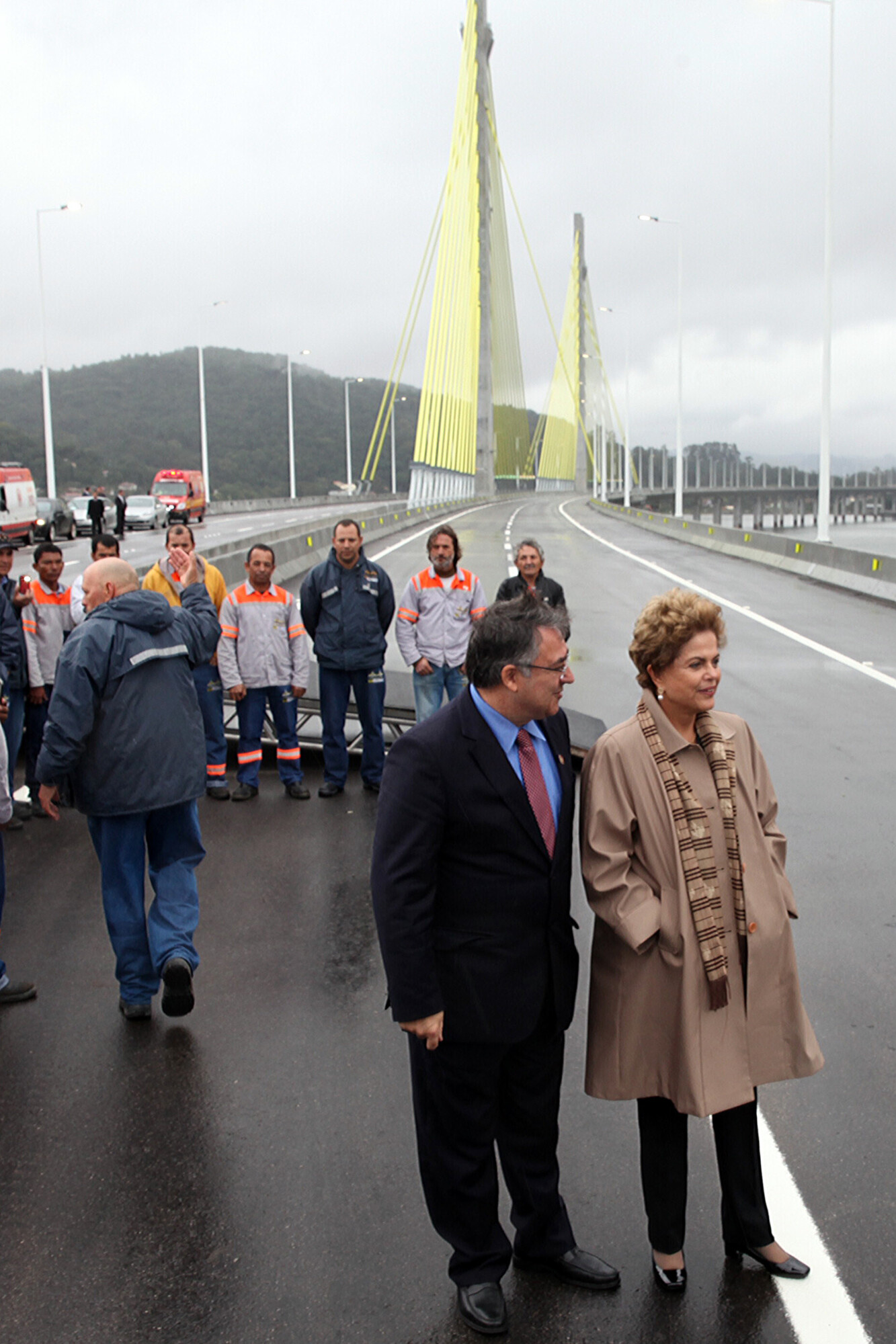 Presidente Dilma e o governador Raimundo Colombo