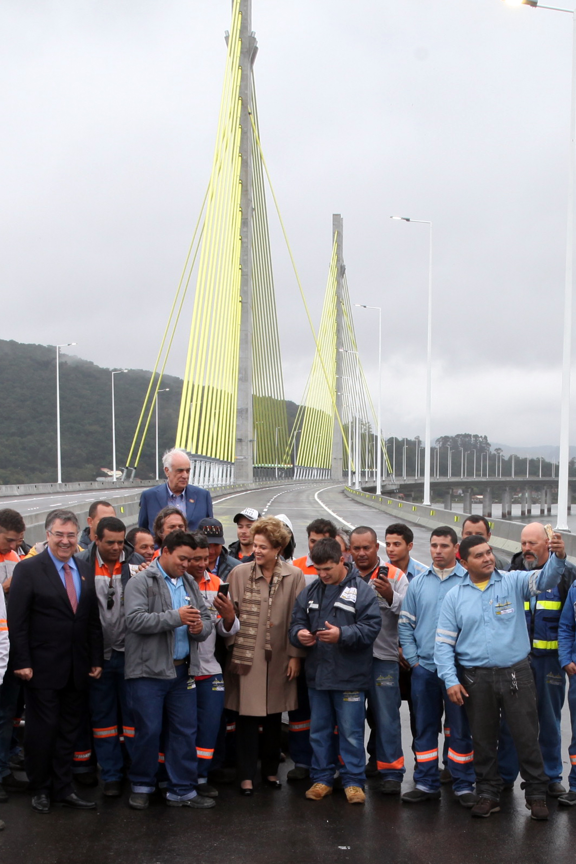 Inauguração da Ponte Anita Garibaldi em Laguna. Foto: Fábio Queiroz / Agência AL