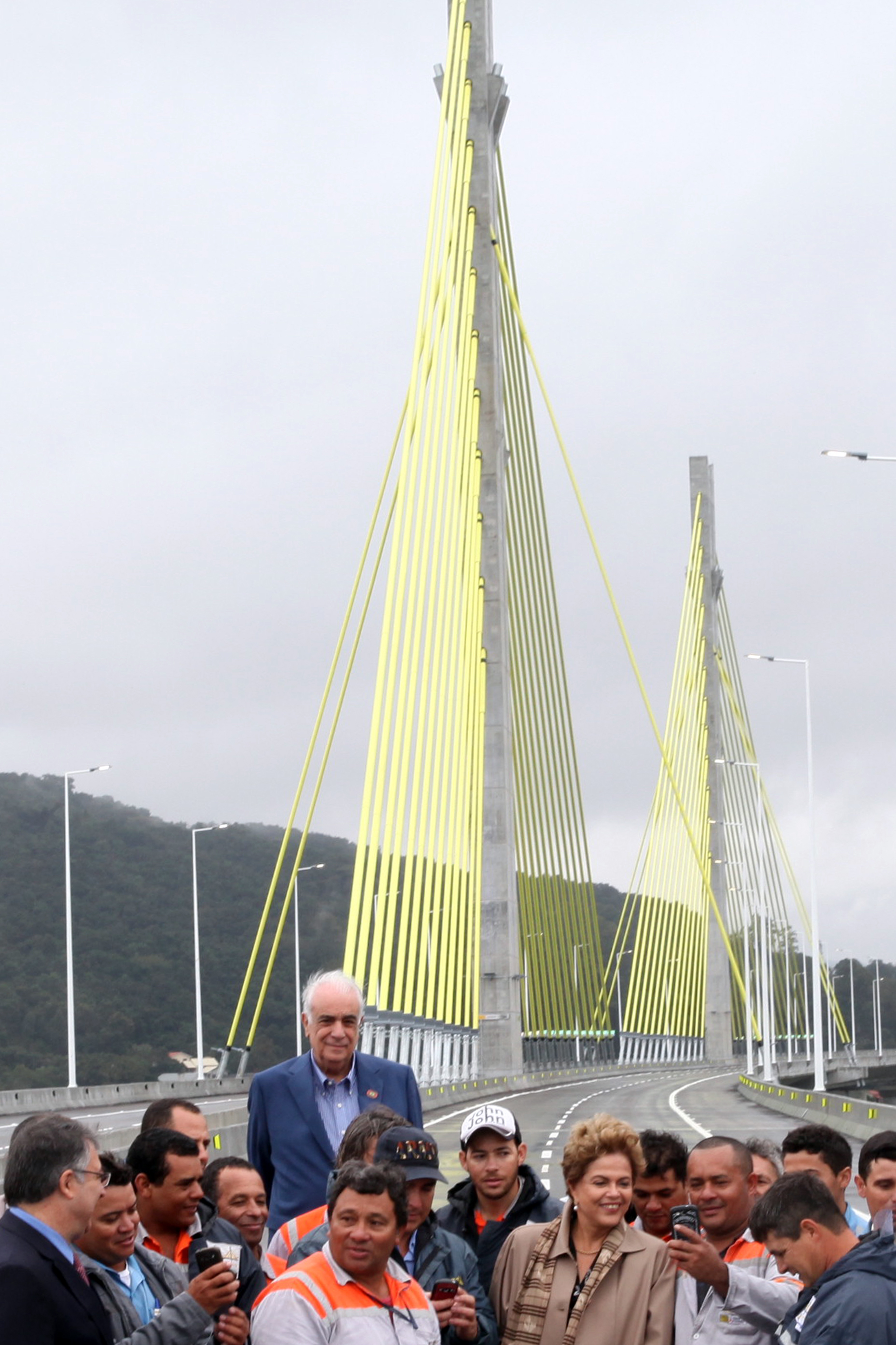 Inauguração da Ponte Anita Garibaldi em Laguna. Foto: Fábio Queiroz / Agência AL