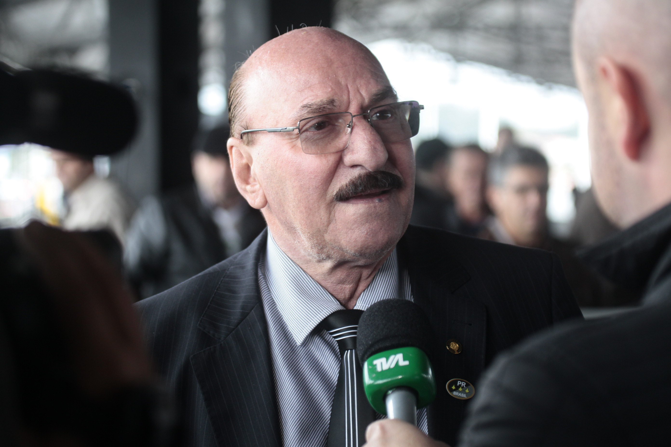 Deputado Manoel Mota (PMDB). Inauguração da Ponte Anita Garibaldi em Laguna. Foto: Fábio Queiroz / Agência AL
