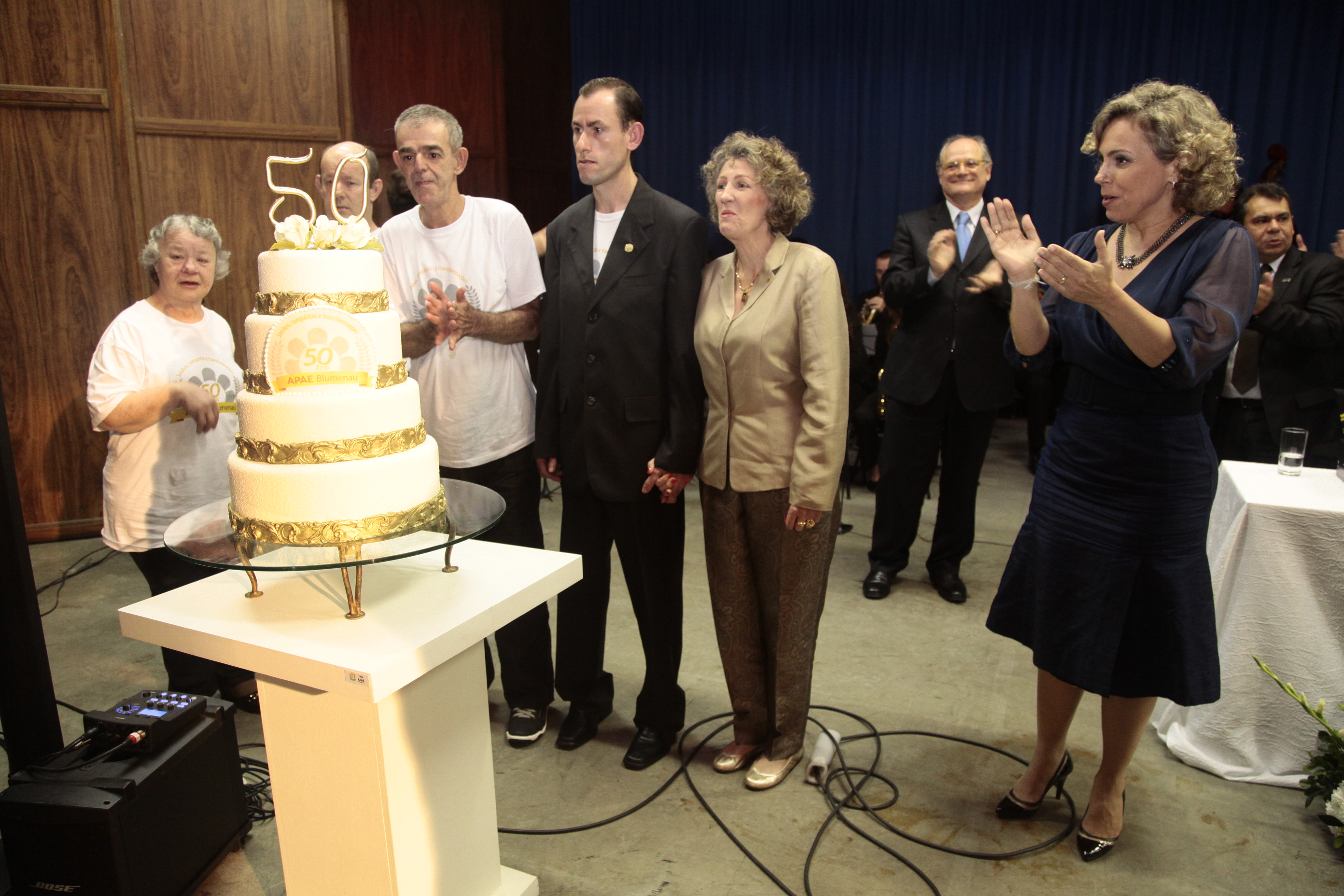 Sessão Solene em homenagem à Associação de Pais e Amigos dos Excepcionais (APAE) de Blumenau pela passagem dos seus 50 anos. Foto: Miriam Zomer/Agência AL
