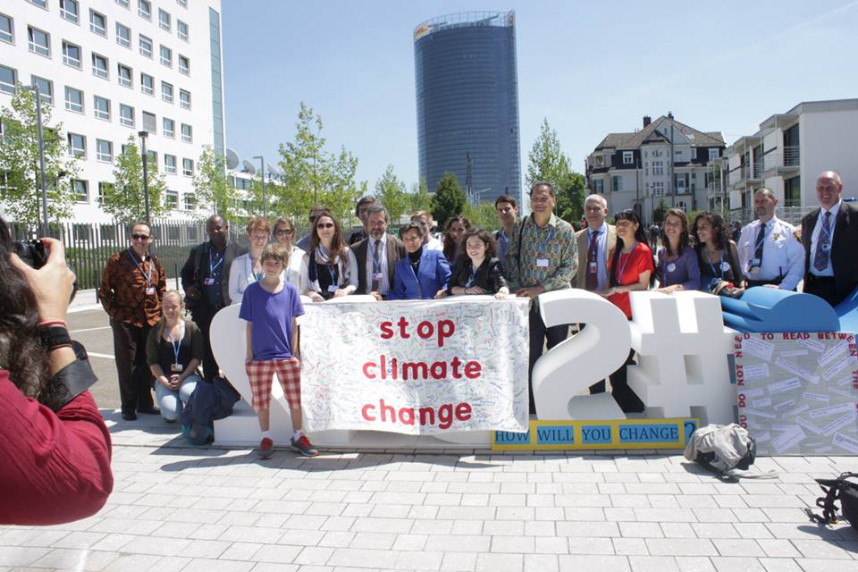 Estudantes participam de conferência sobre mudanças climáticas. Foto: Arquivo pessoal