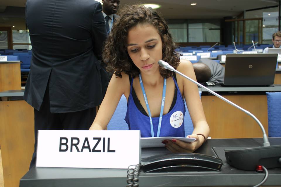 Estudantes participam de conferência sobre mudanças climáticas. Foto: Arquivo pessoal