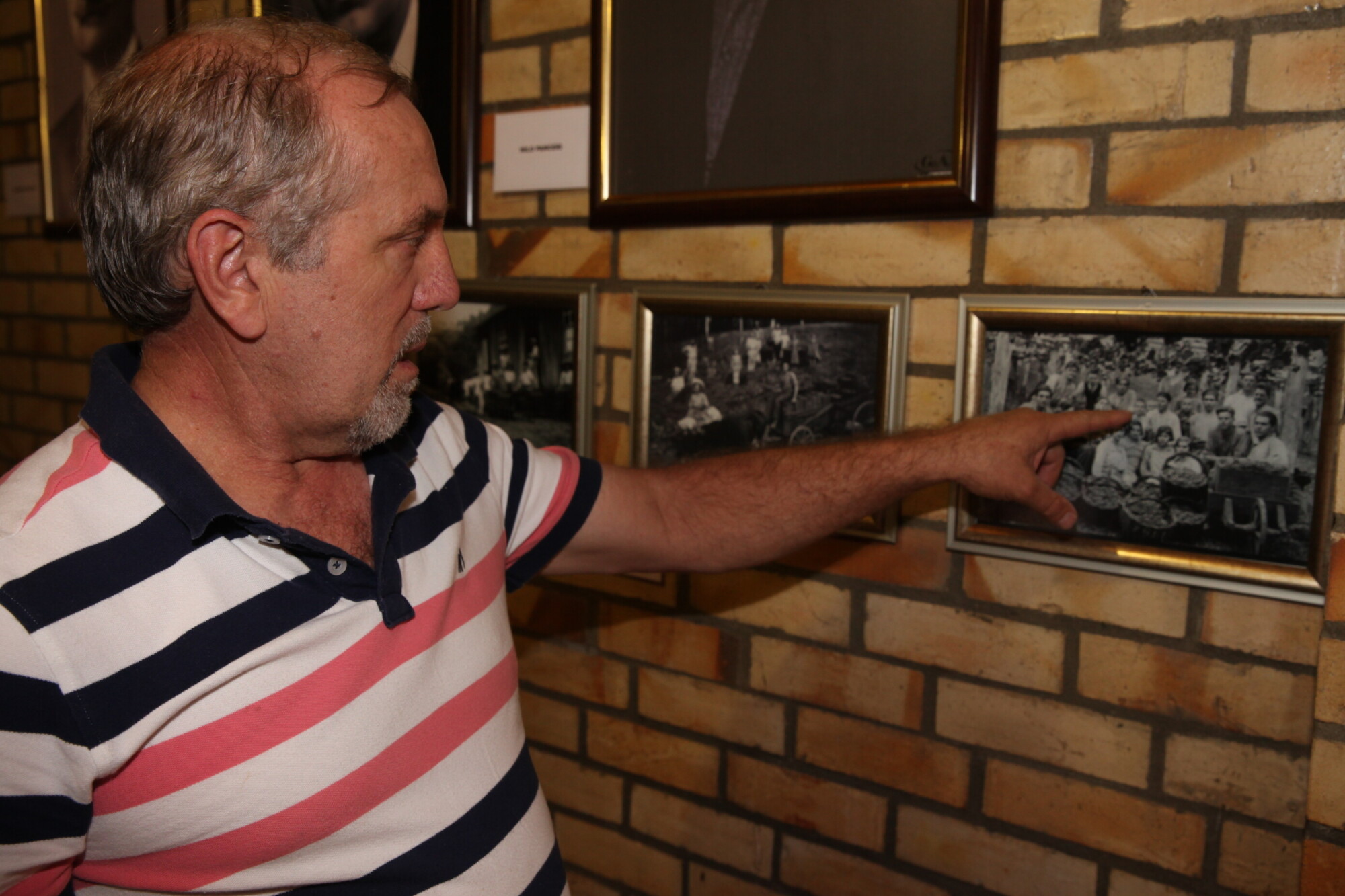 Celso Panceri revendo a história da família. FOTO: Fábio Queiroz / Agência AL