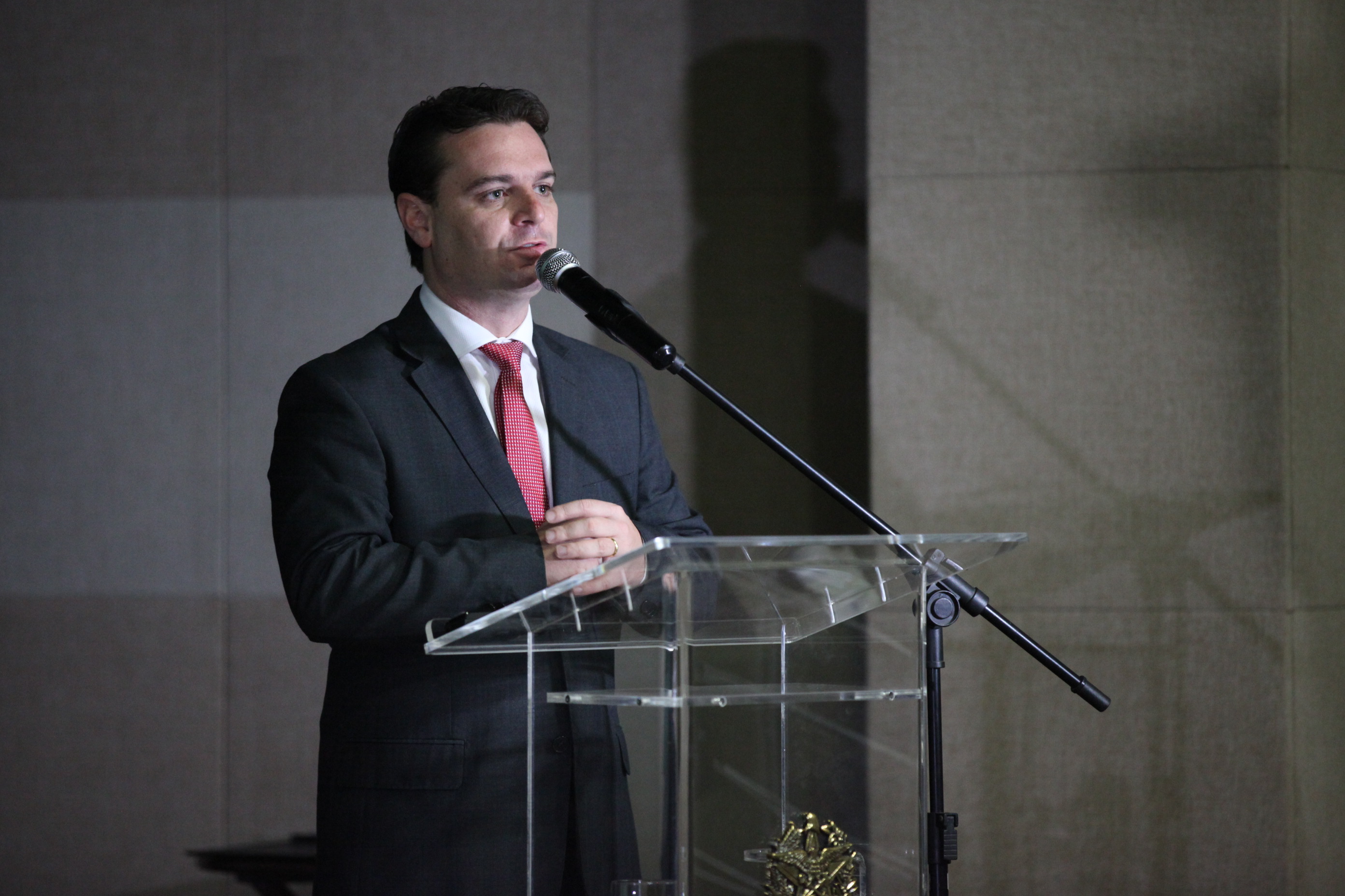 Prefeito César Souza Jr. Ministro das Cidades - Gilberto Kassab - autoriza repasse de 36 milhões para obras de mobilidade urbana em Florianópolis. Foto: Fábio Queiroz / Agência AL