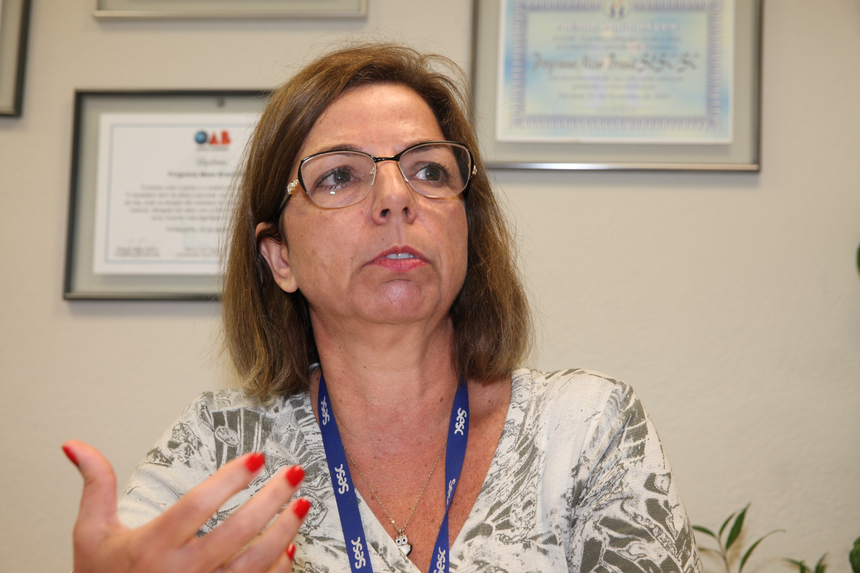 Luciana Oliveira -  Coordenadora estadual do Mesa Brasil - Sesc. Foto: Fábio Queiroz / Agência AL