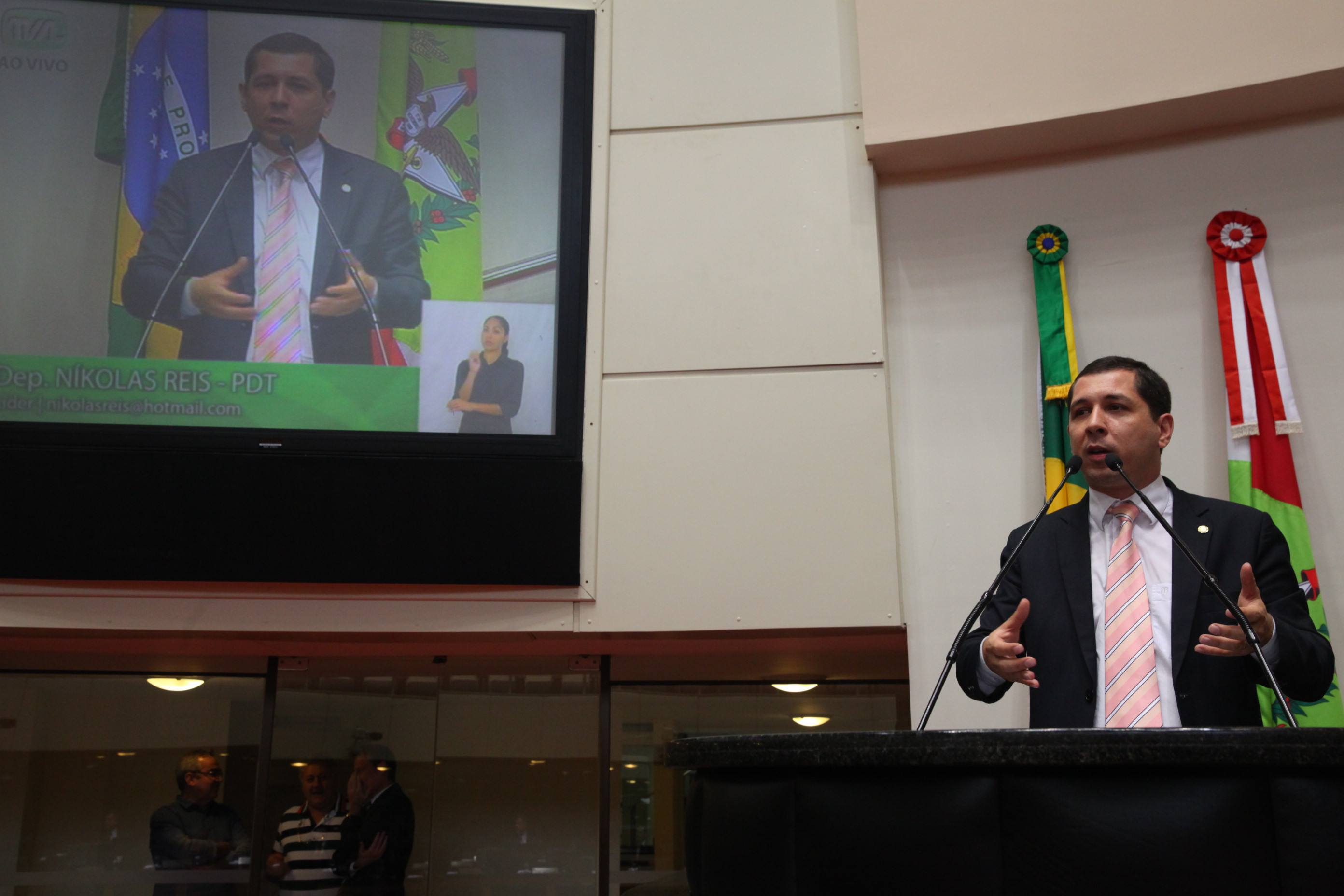 Deputado Nícolas Reis (PDT)  - Sessão Ordinária - Plenário Osni Régis. Foto: Eduardo Guedes de Oliveira/Agência AL