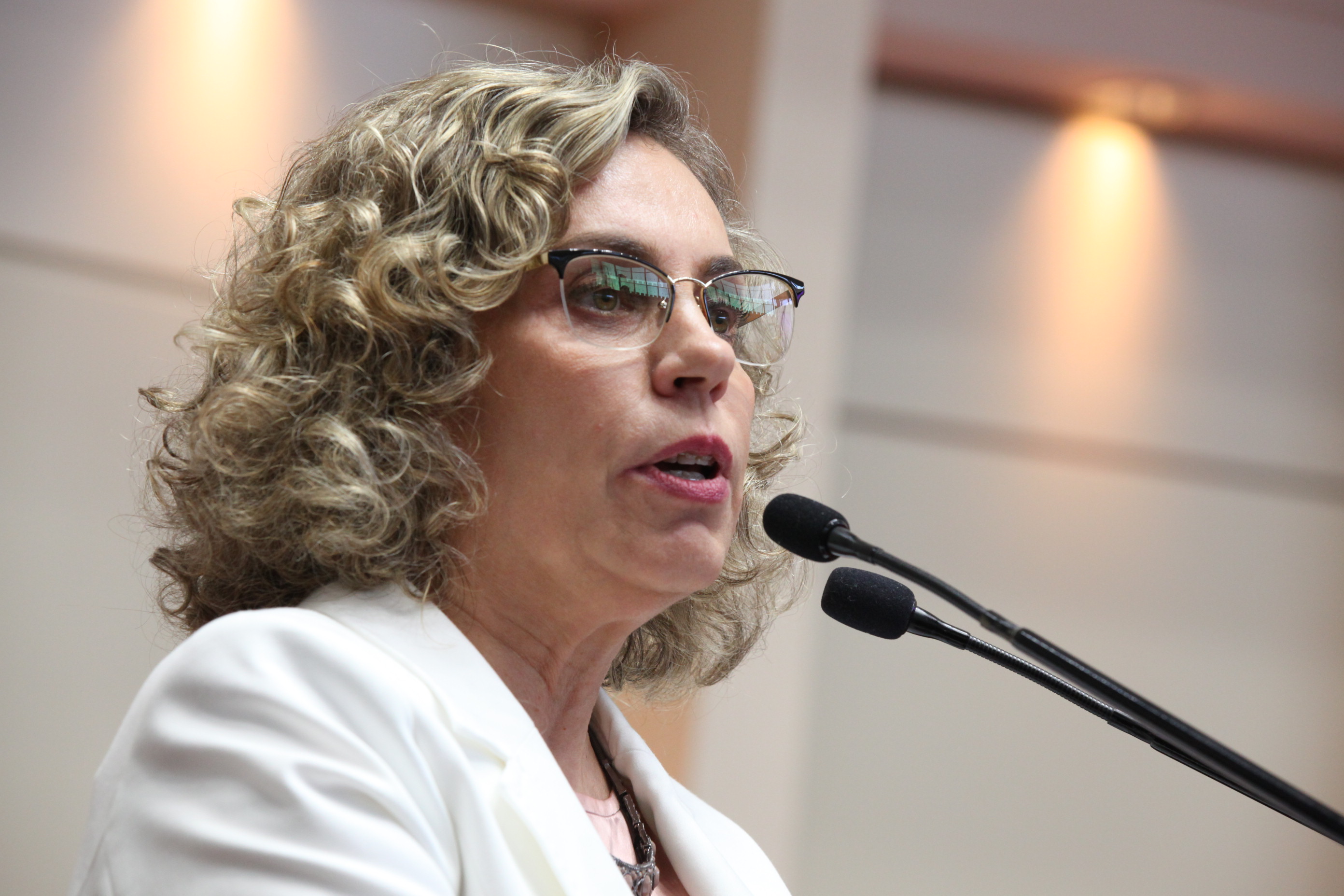 Sessão Ordinária. Deputada Ana Paula Lima (PT) Foto: Eduardo Guedes de Olveira / Agência AL
