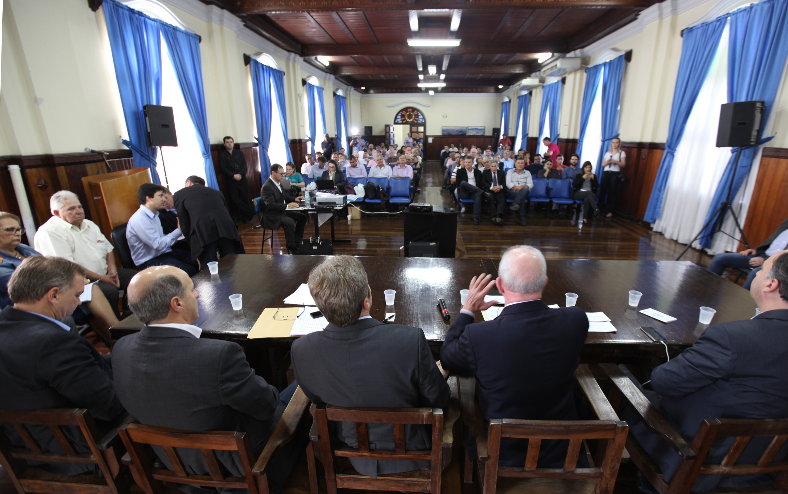 Audiência Pública Regional para o Plano Plurianual 2016-2019 e Lei Orçamentária Anual (LOA) 2016, no município de Tubarão. Foto: Miriam Zomer/Agência AL