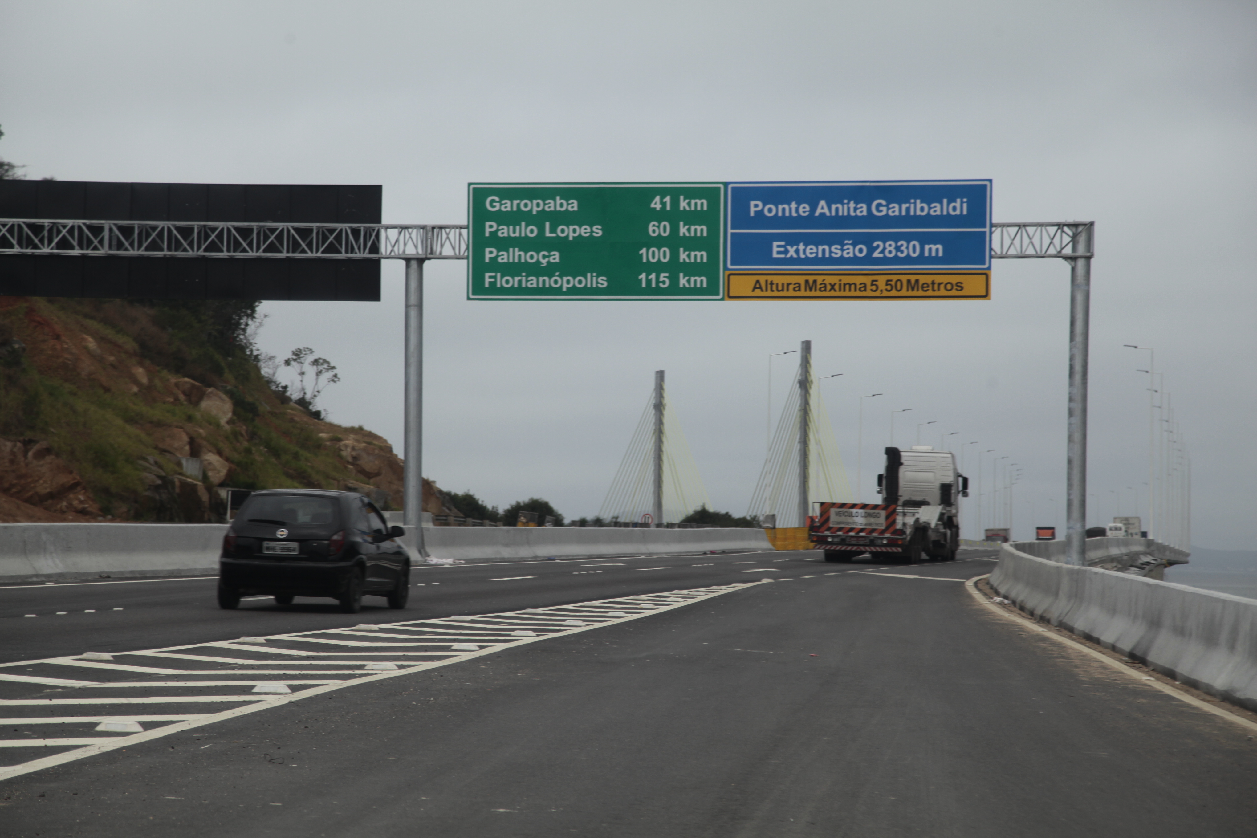 Ponte Anita Garibaldi, no município de Laguna. Foto: Miriam Zomer/Agência AL