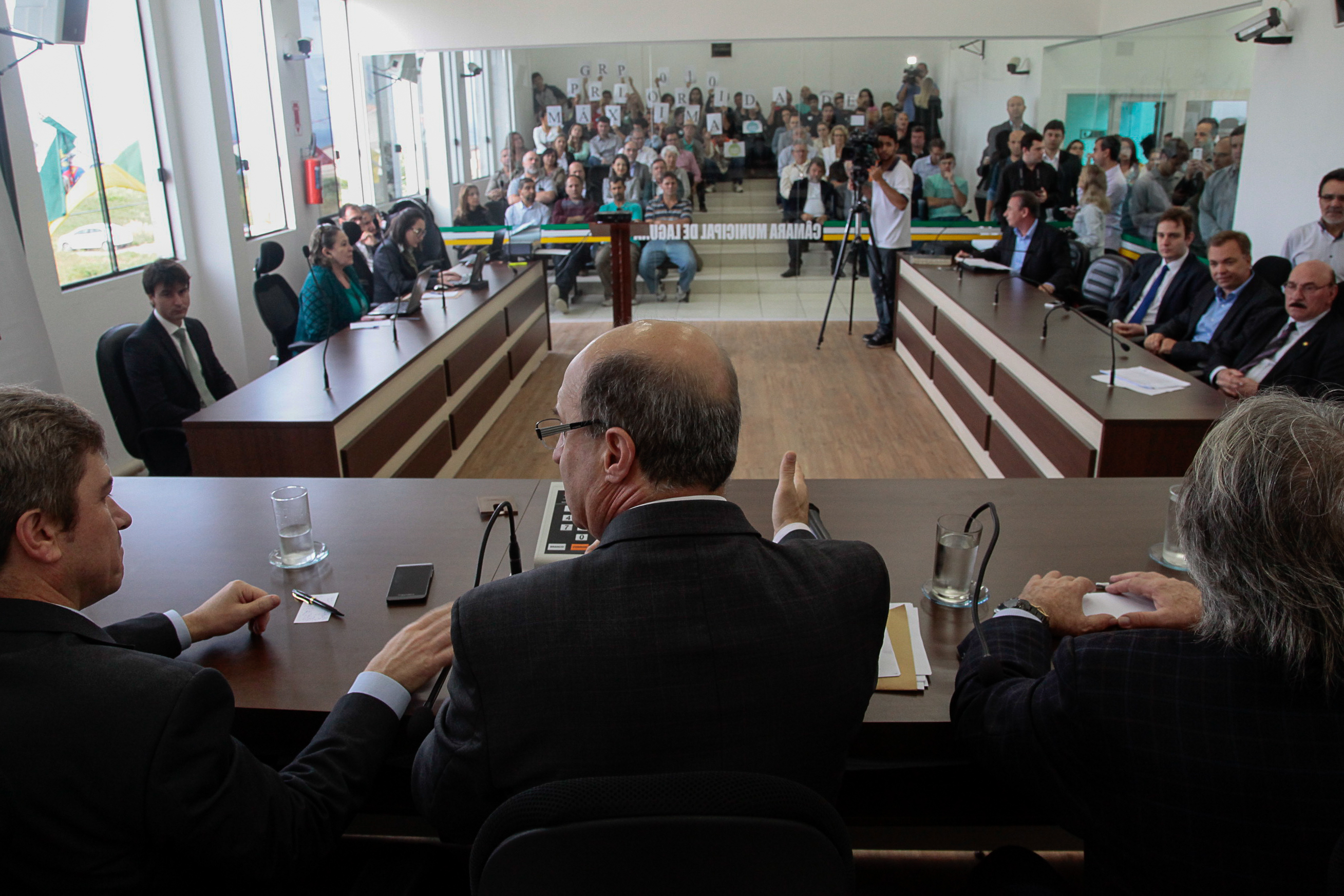 Audiência Pública Regional para o Plano Plurianual 2016-2019 e Lei Orçamentária Anual (LOA) 2016, no município de Laguna. Foto: Miriam Zomer/Agência AL