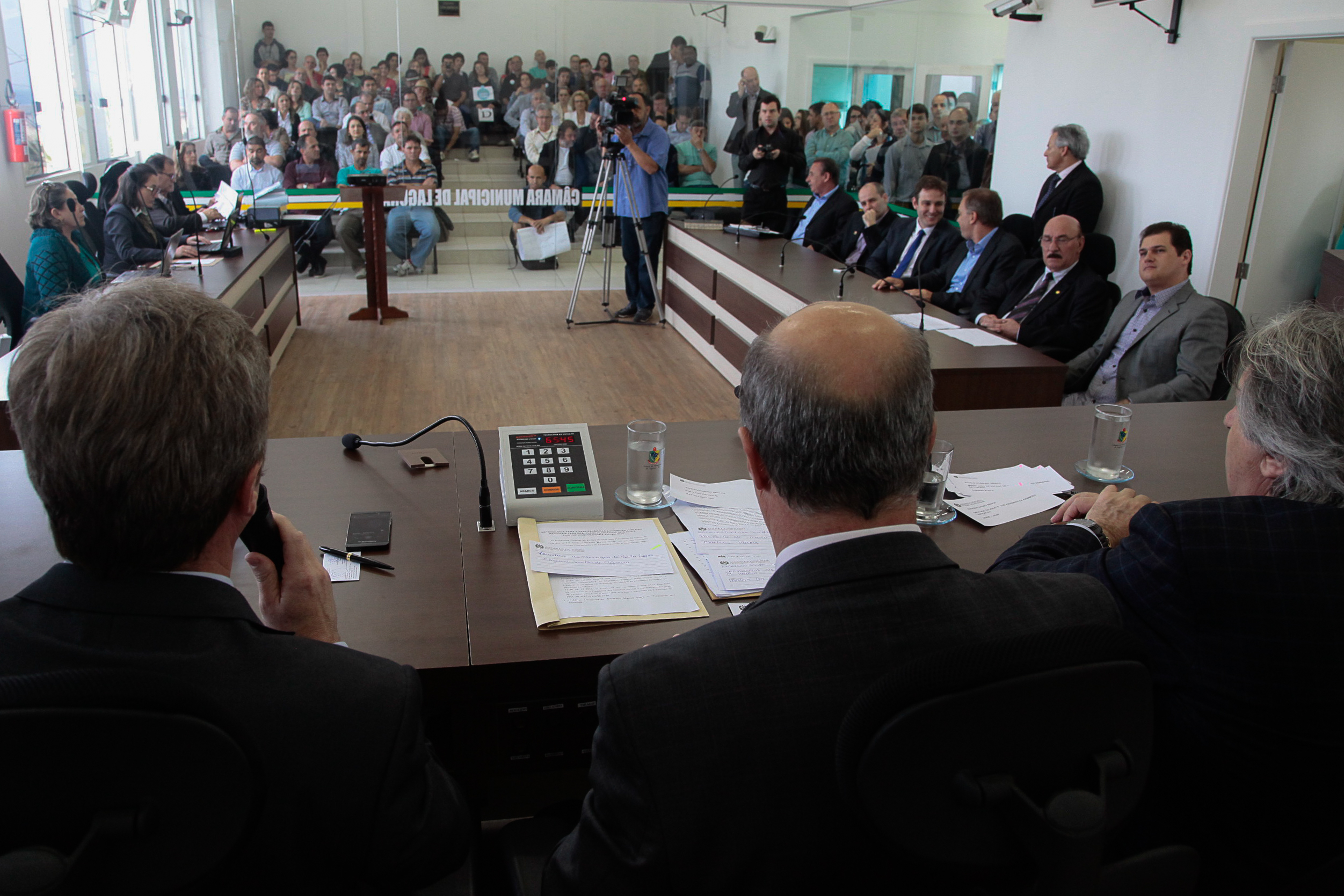 Audiência Pública Regional para o Plano Plurianual 2016-2019 e Lei Orçamentária Anual (LOA) 2016, no município de Laguna. Foto: Miriam Zomer/Agência AL