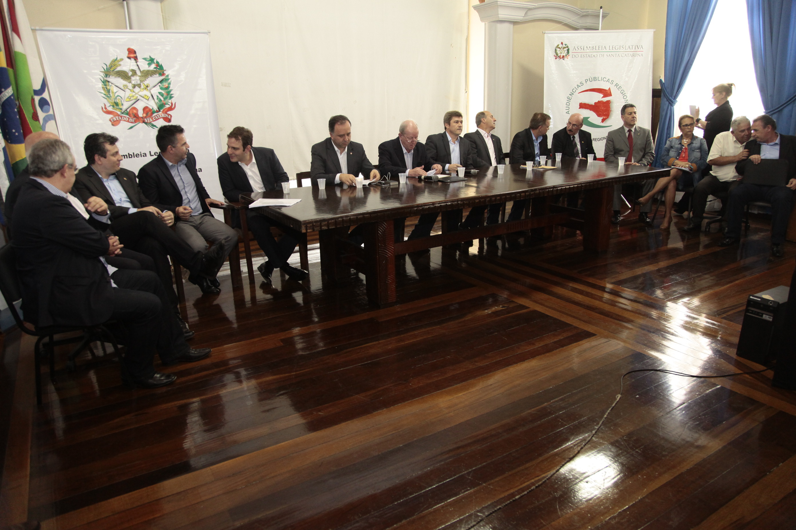 Audiência Pública Regional para o Plano Plurianual 2016-2019 e Lei Orçamentária Anual (LOA) 2016, no município de Tubarão. Fotos: Miriam Zomer/Agência AL