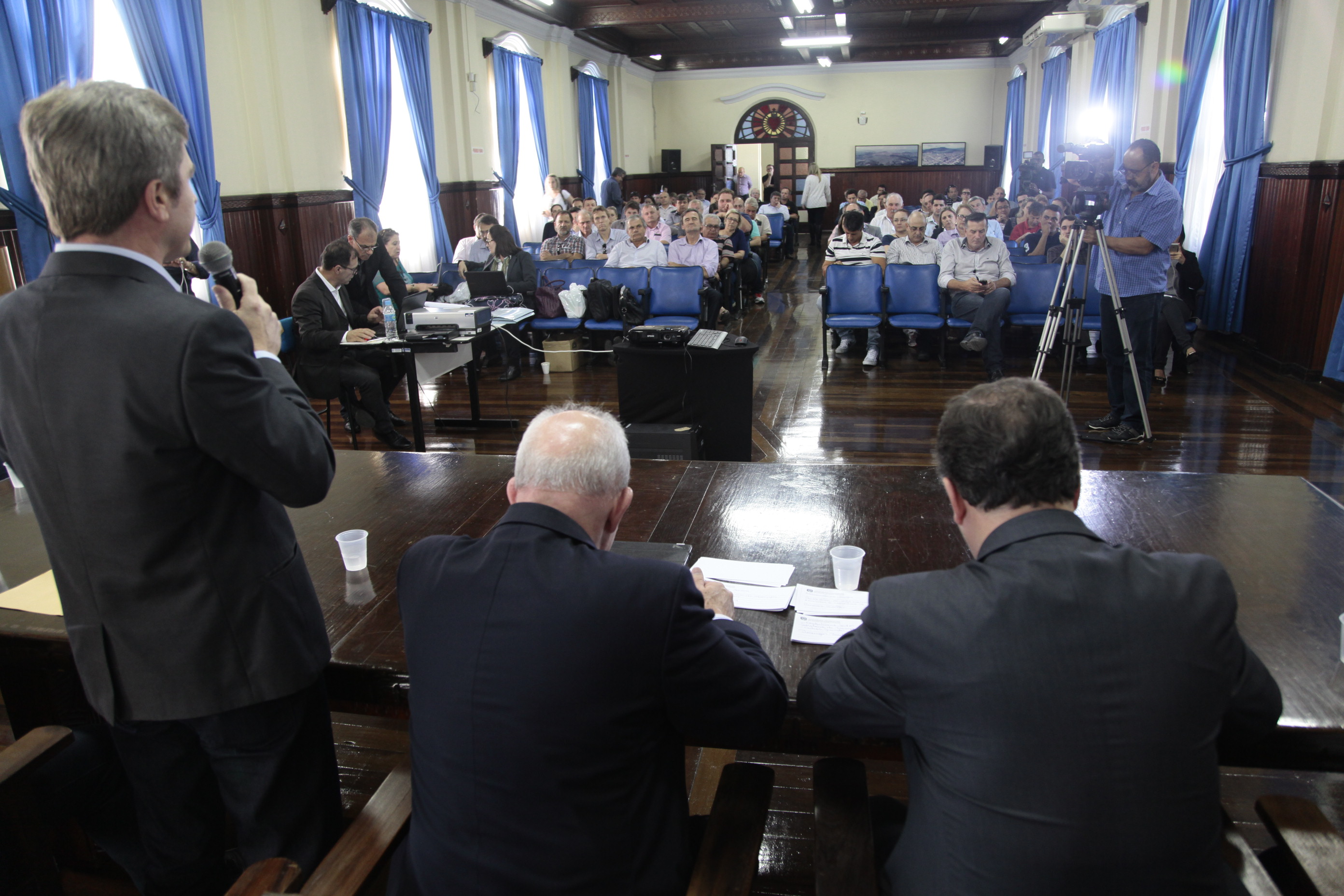 Audiência Pública Regional para o Plano Plurianual 2016-2019 e Lei Orçamentária Anual (LOA) 2016, no município de Tubarão. Fotos: Miriam Zomer/Agência AL
