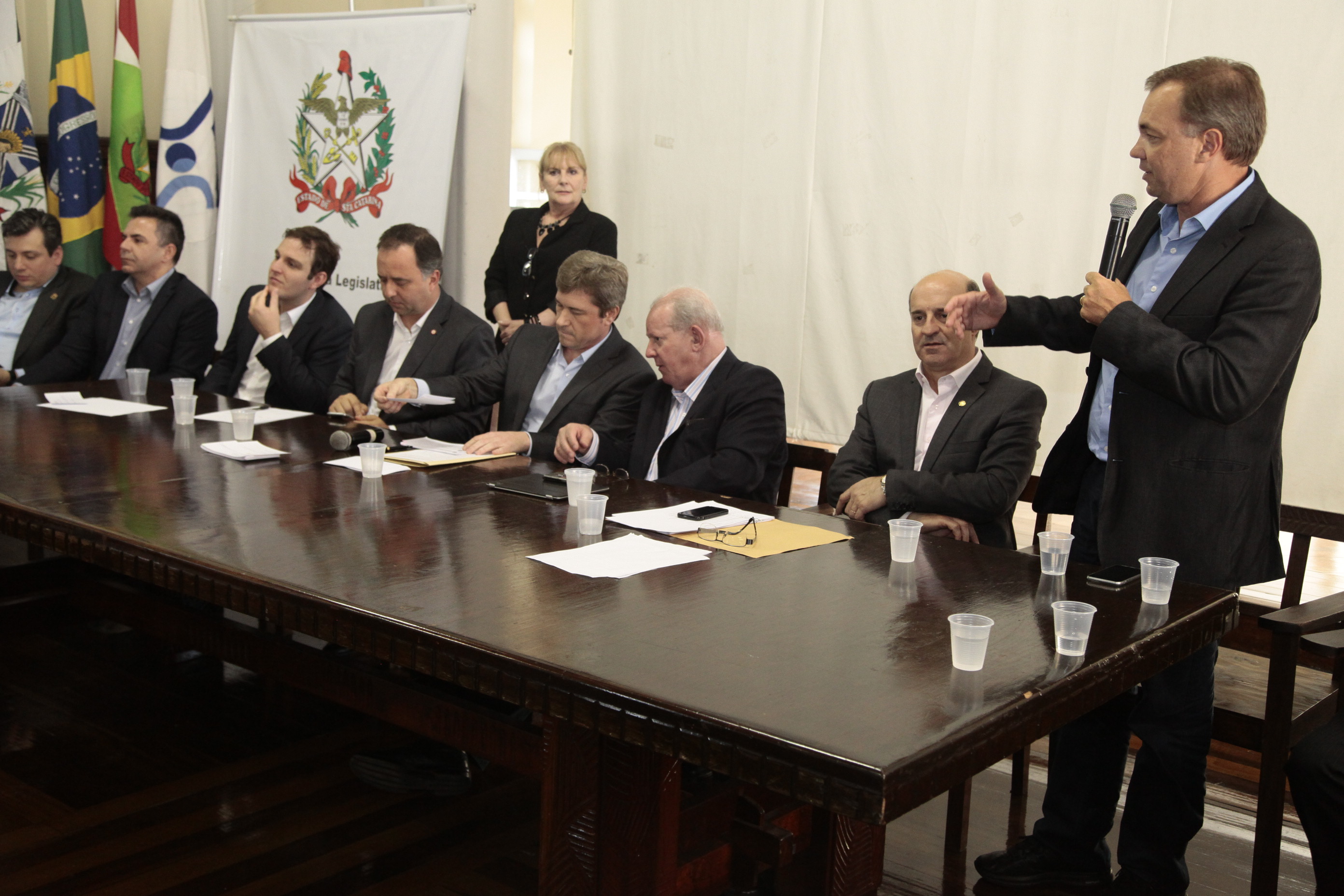 Audiência Pública Regional para o Plano Plurianual 2016-2019 e Lei Orçamentária Anual (LOA) 2016, no município de Tubarão. Fotos: Miriam Zomer/Agência AL