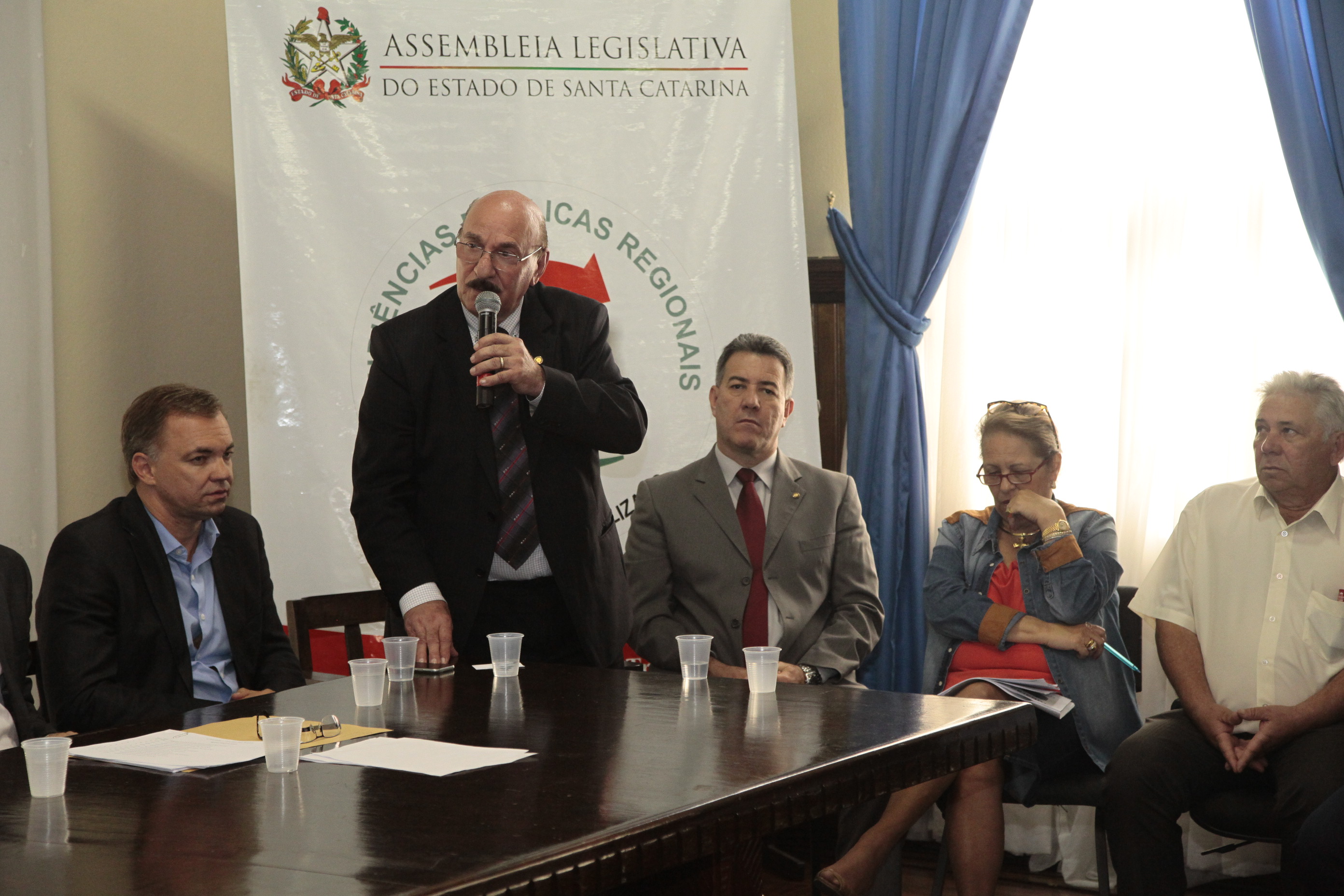 Audiência Pública Regional para o Plano Plurianual 2016-2019 e Lei Orçamentária Anual (LOA) 2016, no município de Tubarão. Fotos: Miriam Zomer/Agência AL
