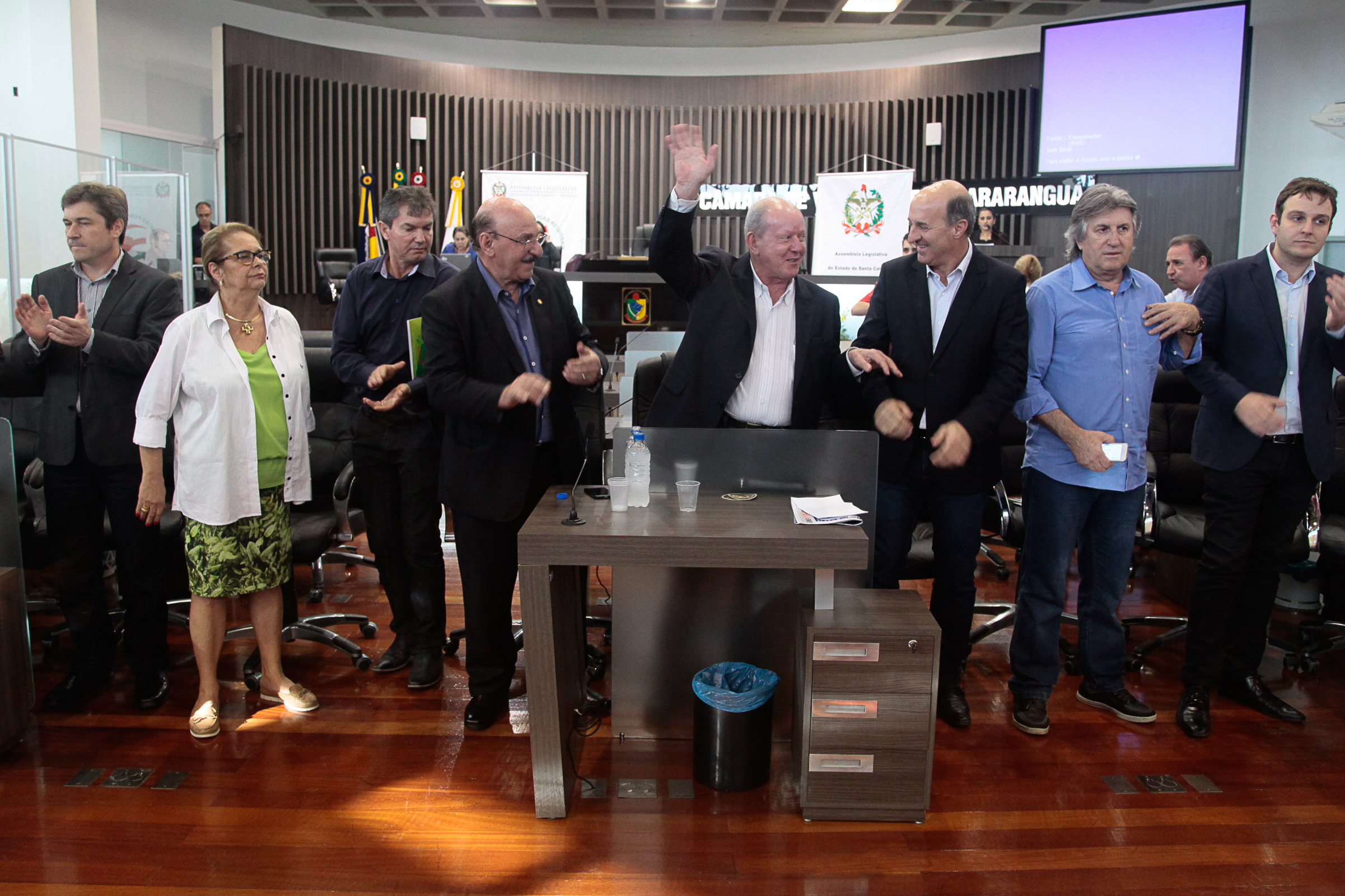 Audiência Pública Regional para o Plano Plurianual 2016-2019 e Lei Orçamentária Anual (LOA) 2016, no município de Araranguá. Foto: Miriam Zomer/Agência AL