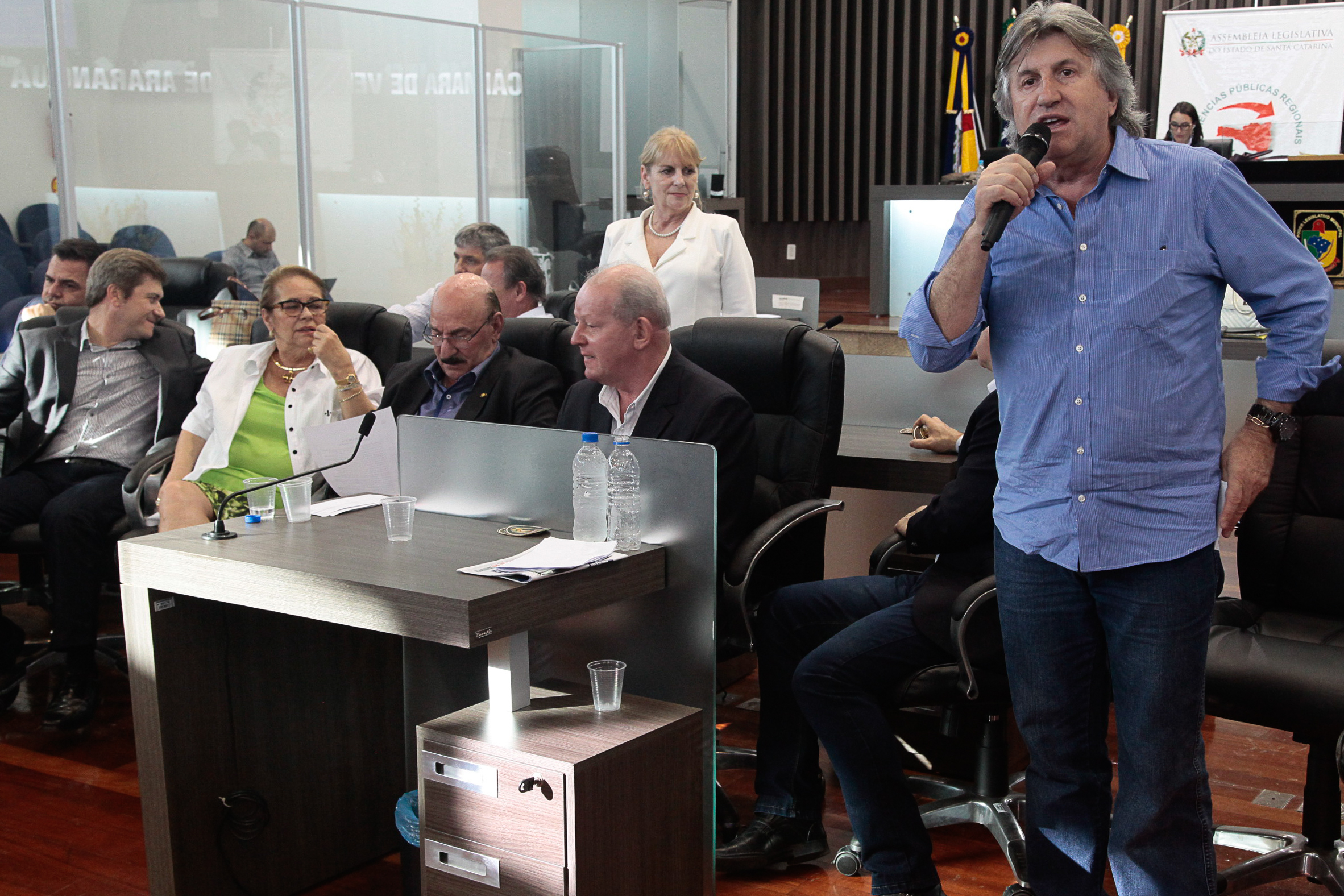 Audiência Pública Regional para o Plano Plurianual 2016-2019 e Lei Orçamentária Anual (LOA) 2016, no município de Araranguá. Foto: Miriam Zomer/Agência AL