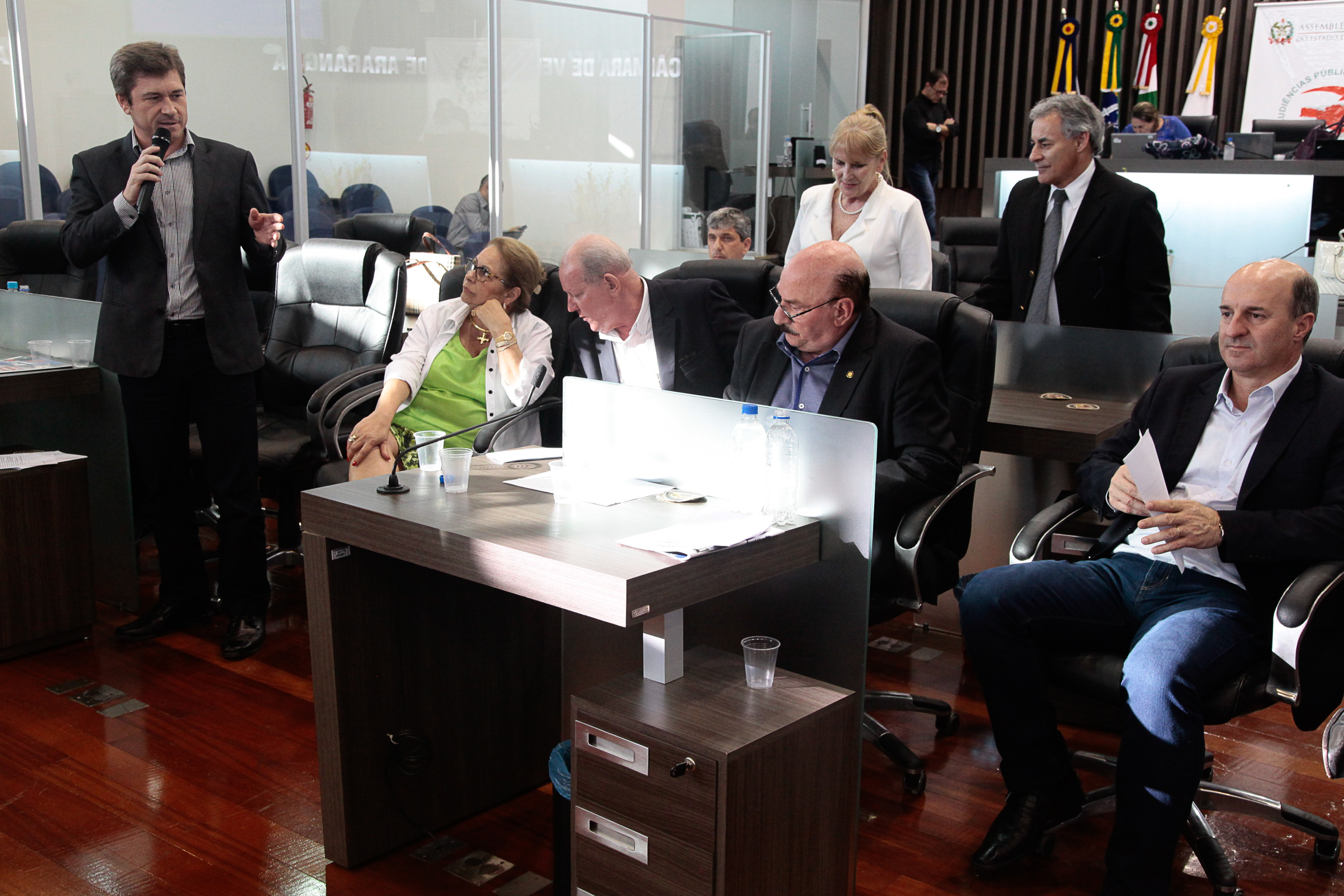 Audiência Pública Regional para o Plano Plurianual 2016-2019 e Lei Orçamentária Anual (LOA) 2016, no município de Araranguá. Foto: Miriam Zomer/Agência AL