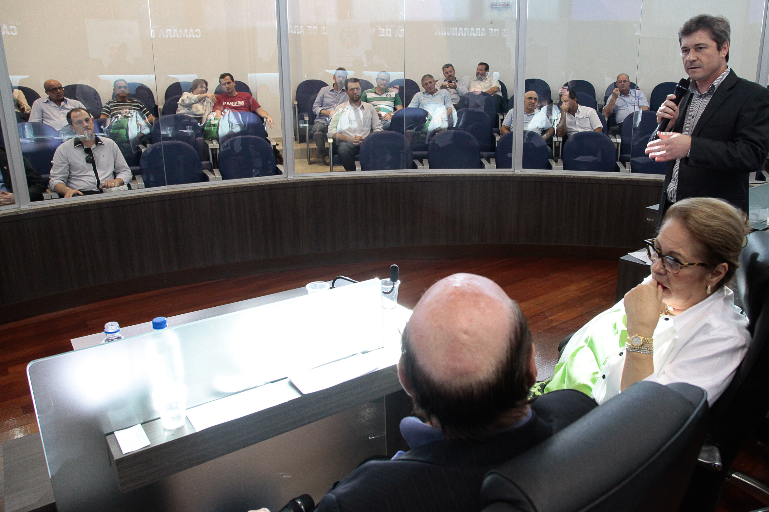 Audiência Pública Regional para o Plano Plurianual 2016-2019 e Lei Orçamentária Anual (LOA) 2016, no município de Araranguá. Foto: Miriam Zomer/Agência AL