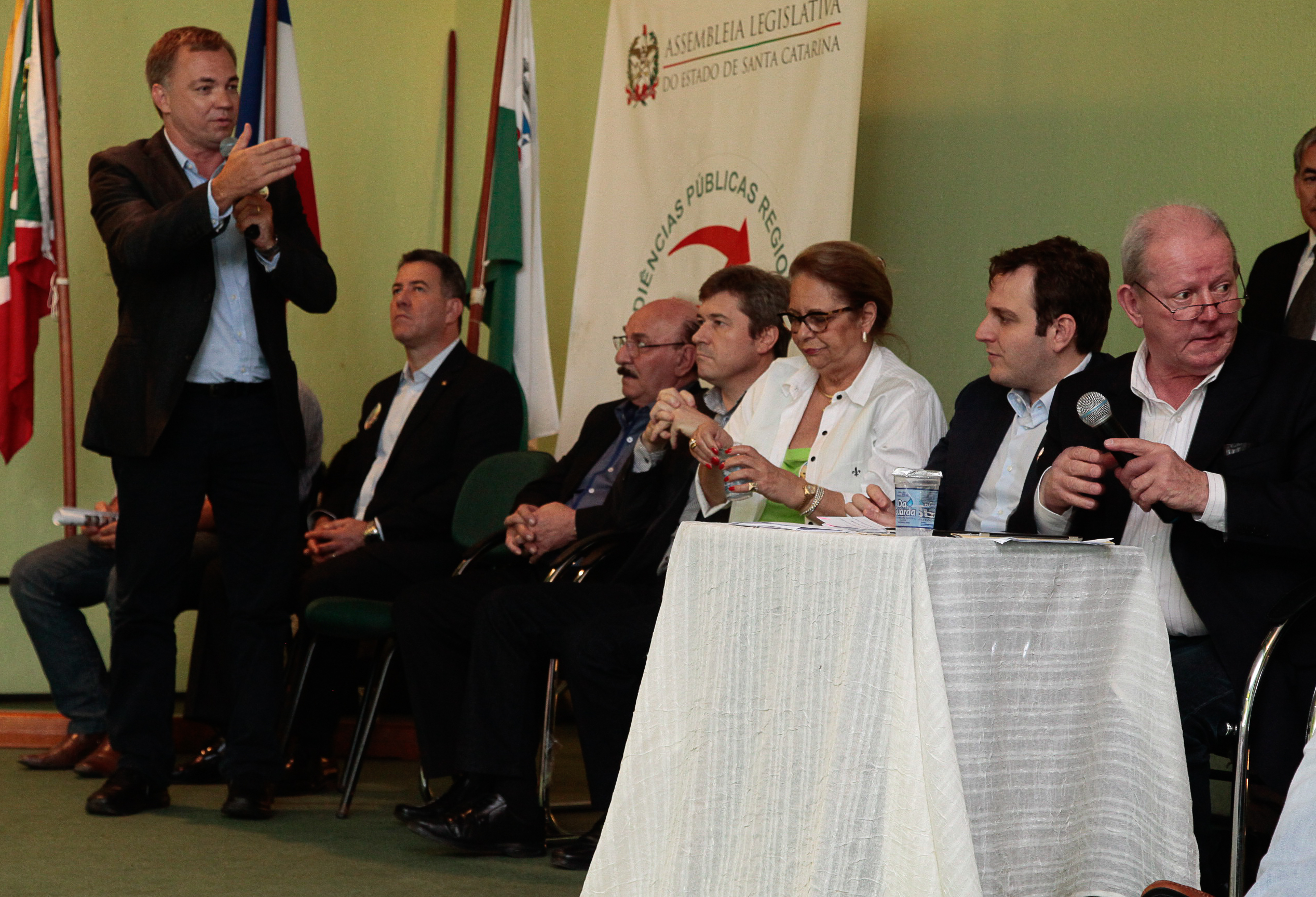 Audiência Pública Regional para o Plano Plurianual 2016-2019 e Lei Orçamentária Anual (LOA) 2016, no município de Criciúma. Foto: Miriam Zomer/Agência AL